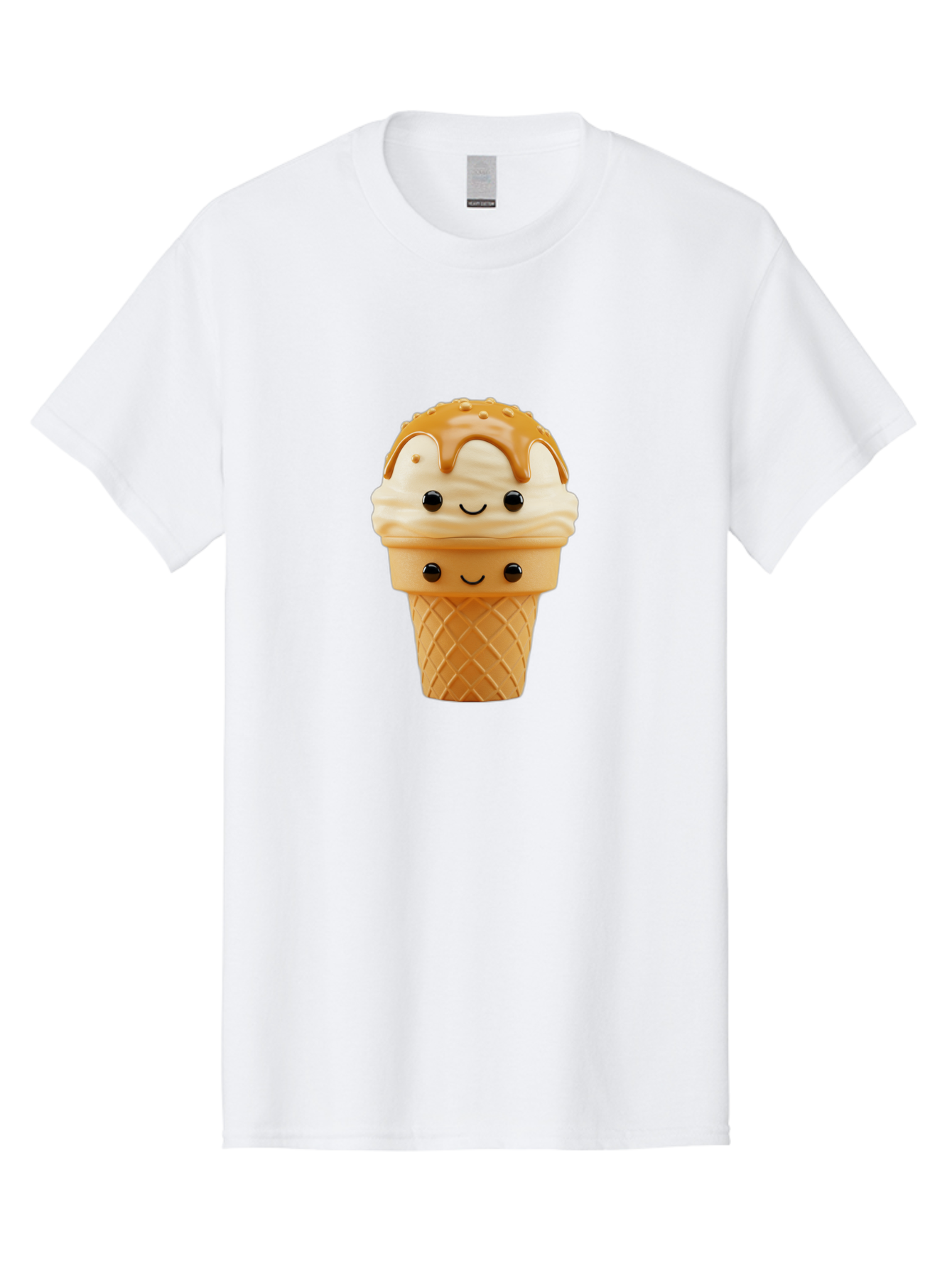 Ice-Cream-Cone-Character Men'S Graphic Tee, 100% Cotton, Comfortable Casual Summer Wear, Machine Washable, Vintage Camera, Old Camera, Antique Camera, Black Camera, Classic Photography, Photography Equipment, Nostalgic Device, Film Camera, Baj502
