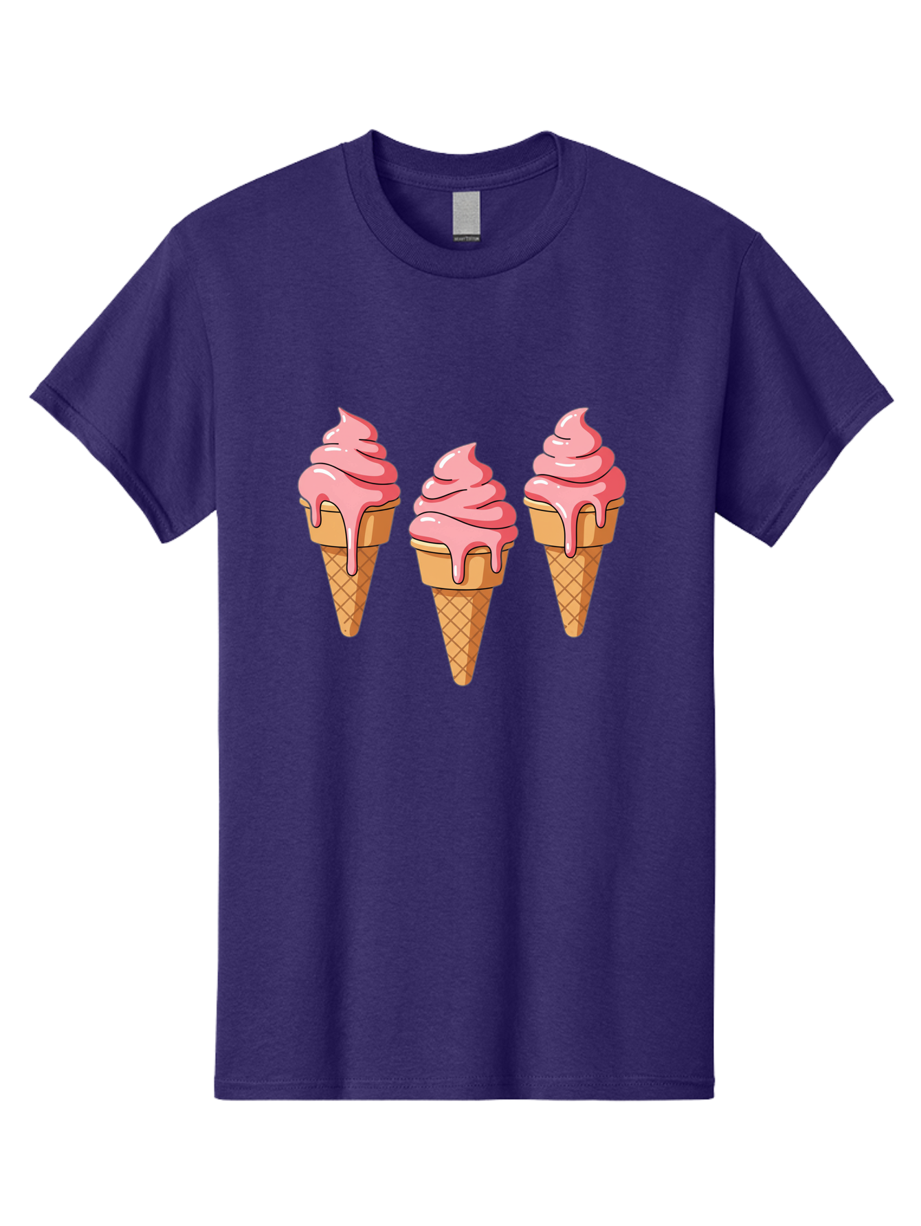 Ice-Cream-Cones-1 Men'S Graphic Tee, 100% Cotton, Comfortable Casual Summer Wear, Machine Washable, Vintage Camera, Old Camera, Antique Camera, Black Camera, Classic Photography, Photography Equipment, Nostalgic Device, Film Camera, Camera Art Baj504