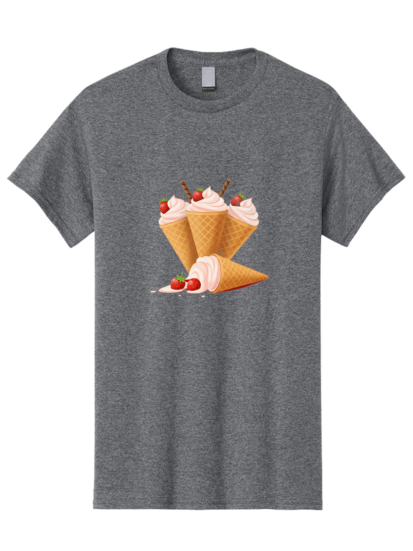 Ice-Cream-Cones-2 Men'S Graphic Tee, 100% Cotton, Comfortable Casual Summer Wear, Machine Washable, Vintage Camera, Old Camera, Antique Camera, Black Camera, Classic Photography, Photography Equipment, Nostalgic Device, Film Camera, Camera Art Baj505
