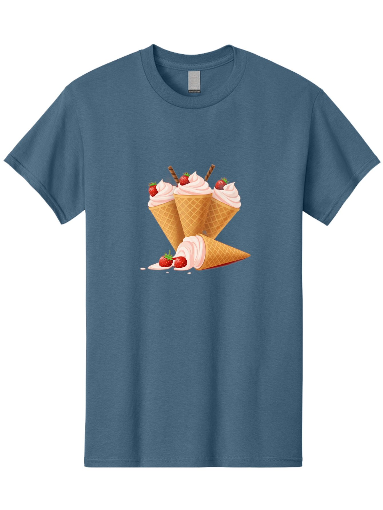 Ice-Cream-Cones-2 Men'S Graphic Tee, 100% Cotton, Comfortable Casual Summer Wear, Machine Washable, Vintage Camera, Old Camera, Antique Camera, Black Camera, Classic Photography, Photography Equipment, Nostalgic Device, Film Camera, Camera Art Baj505