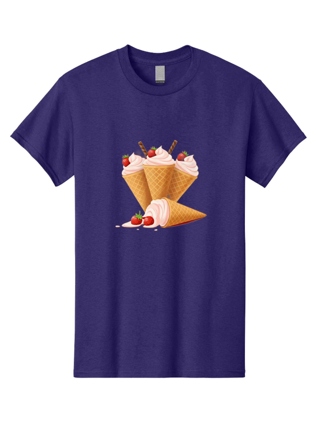 Ice-Cream-Cones-2 Men'S Graphic Tee, 100% Cotton, Comfortable Casual Summer Wear, Machine Washable, Vintage Camera, Old Camera, Antique Camera, Black Camera, Classic Photography, Photography Equipment, Nostalgic Device, Film Camera, Camera Art Baj505