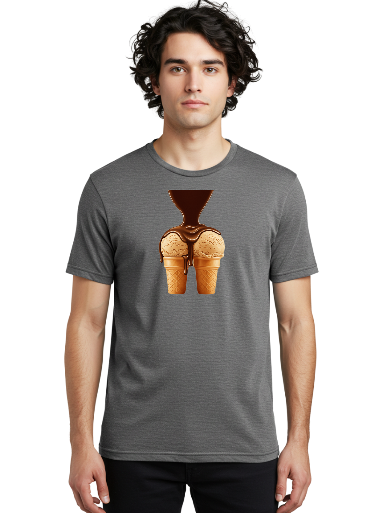 Ice-Cream-Cones-3 Men'S Graphic Tee, 100% Cotton, Comfortable Casual Summer Wear, Machine Washable, Vintage Camera, Old Camera, Antique Camera, Black Camera, Classic Photography, Photography Equipment, Nostalgic Device, Film Camera, Camera Art Baj506