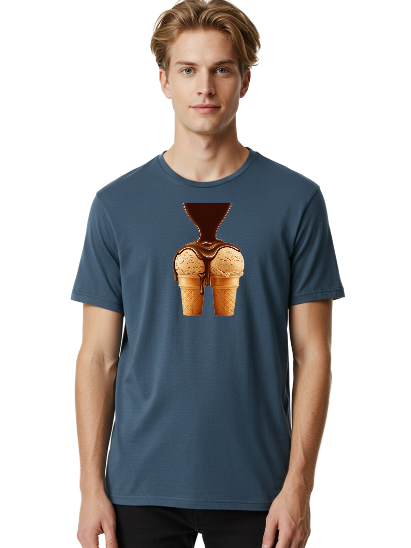 Ice-Cream-Cones-3 Men'S Graphic Tee, 100% Cotton, Comfortable Casual Summer Wear, Machine Washable, Vintage Camera, Old Camera, Antique Camera, Black Camera, Classic Photography, Photography Equipment, Nostalgic Device, Film Camera, Camera Art Baj506