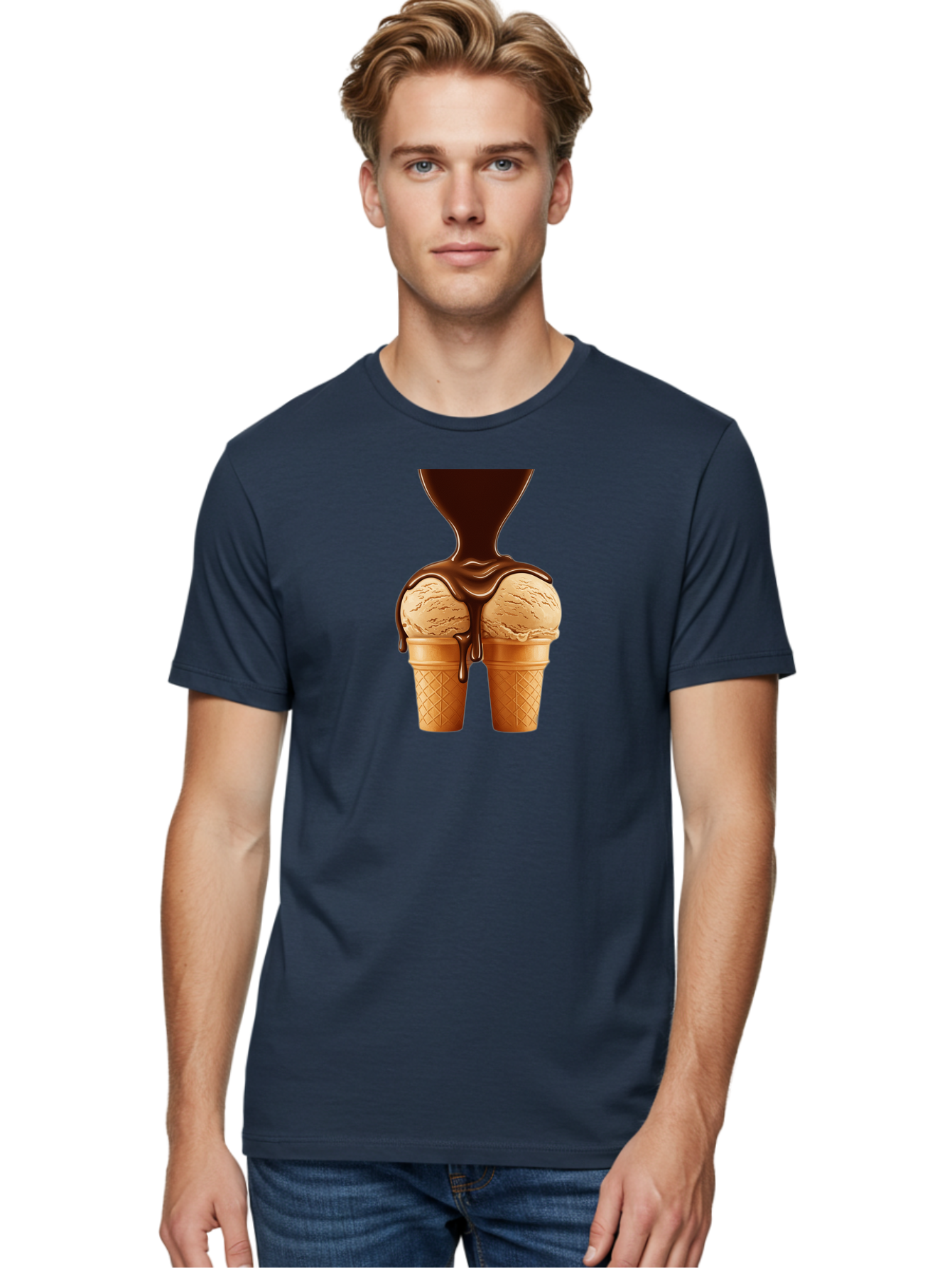 Ice-Cream-Cones-3 Men'S Graphic Tee, 100% Cotton, Comfortable Casual Summer Wear, Machine Washable, Vintage Camera, Old Camera, Antique Camera, Black Camera, Classic Photography, Photography Equipment, Nostalgic Device, Film Camera, Camera Art Baj506