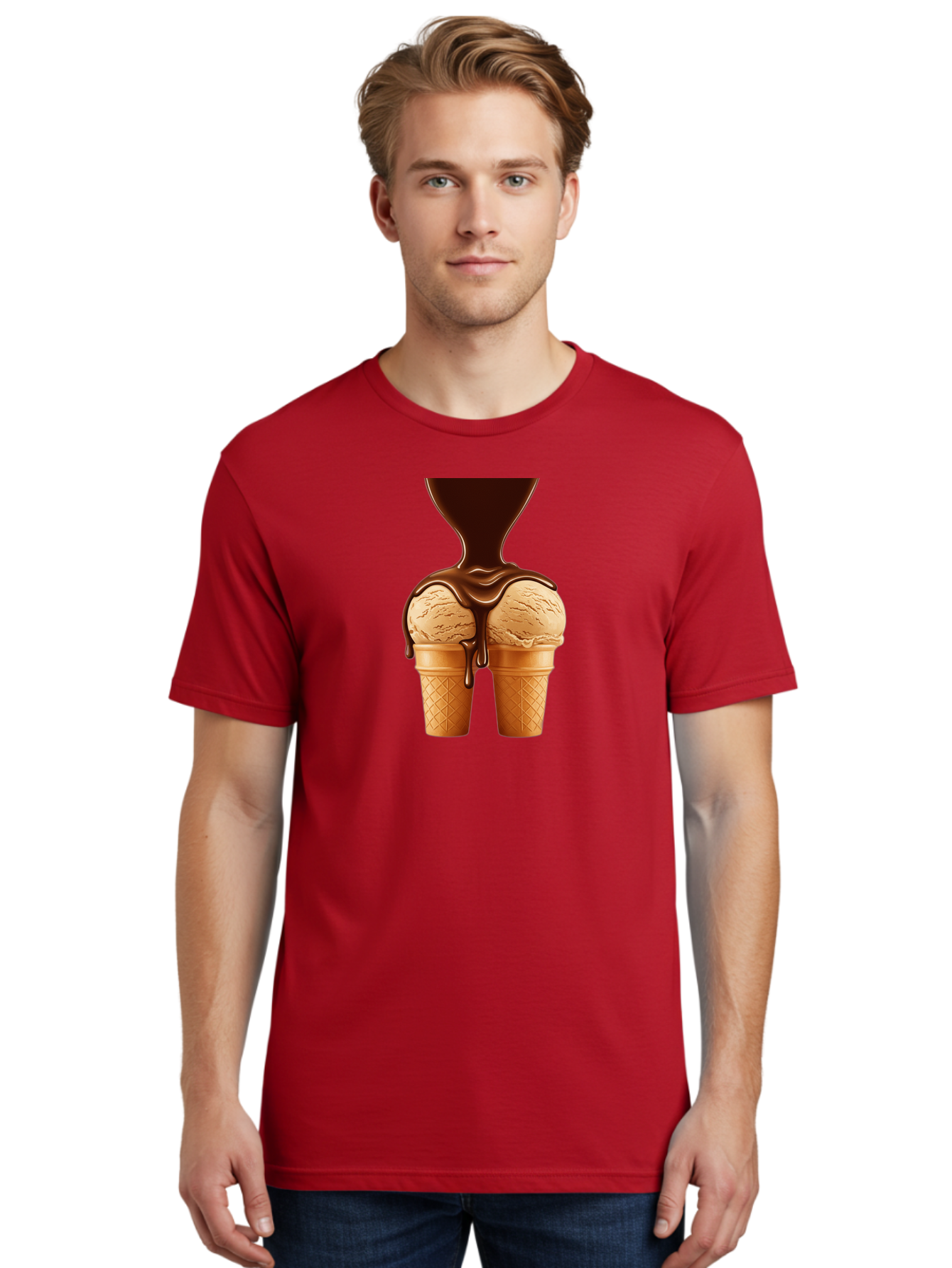 Ice-Cream-Cones-3 Men'S Graphic Tee, 100% Cotton, Comfortable Casual Summer Wear, Machine Washable, Vintage Camera, Old Camera, Antique Camera, Black Camera, Classic Photography, Photography Equipment, Nostalgic Device, Film Camera, Camera Art Baj506