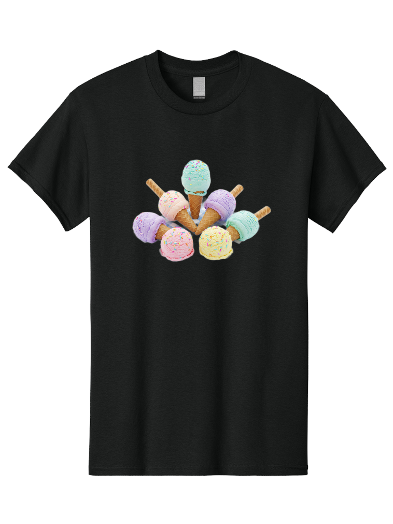 Ice-Cream-Cones Men'S Graphic Tee, 100% Cotton, Comfortable Casual Summer Wear, Machine Washable, Vintage Camera, Old Camera, Antique Camera, Black Camera, Classic Photography, Photography Equipment, Nostalgic Device, Film Camera, Camera Art Baj507