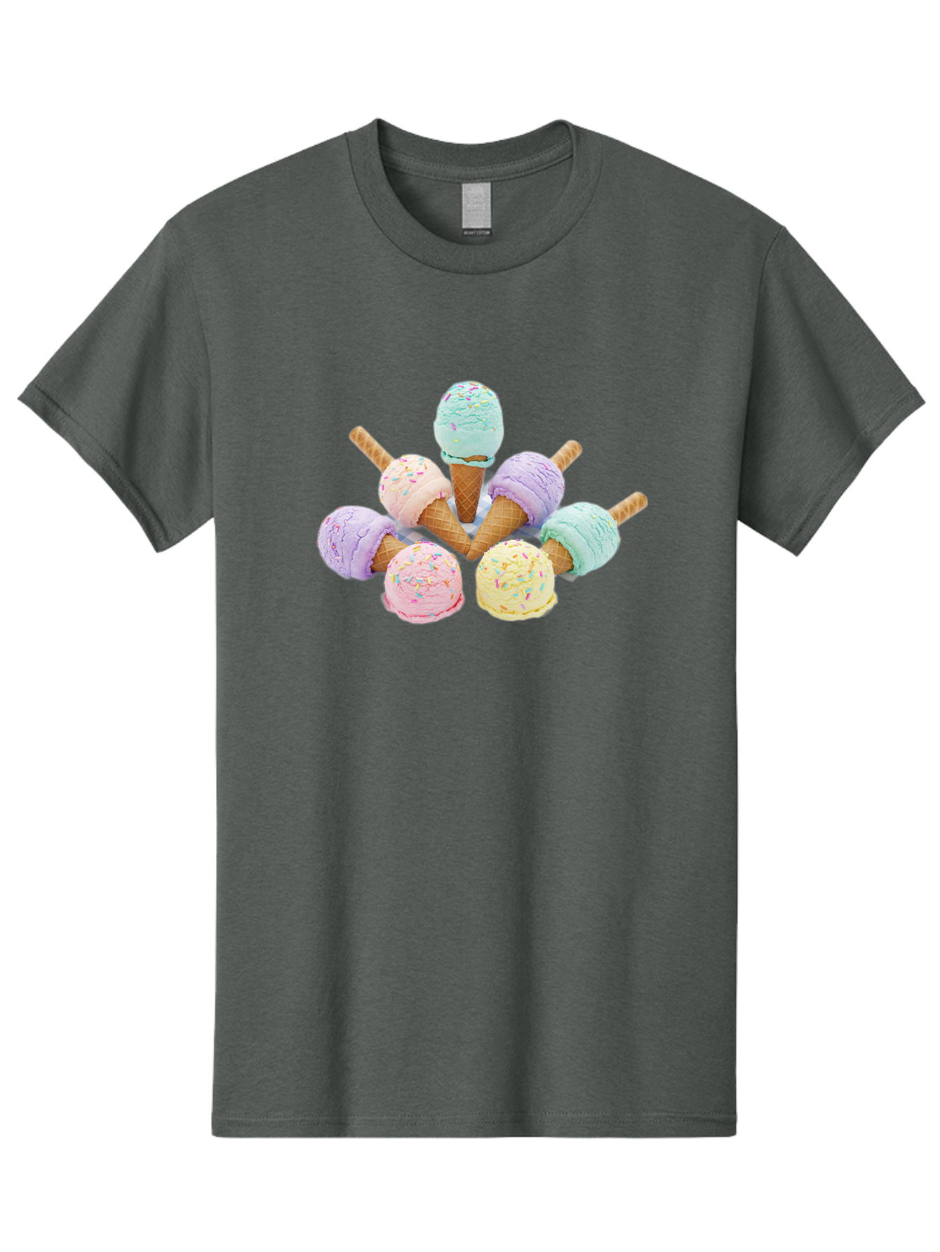 Ice-Cream-Cones Men'S Graphic Tee, 100% Cotton, Comfortable Casual Summer Wear, Machine Washable, Vintage Camera, Old Camera, Antique Camera, Black Camera, Classic Photography, Photography Equipment, Nostalgic Device, Film Camera, Camera Art Baj507