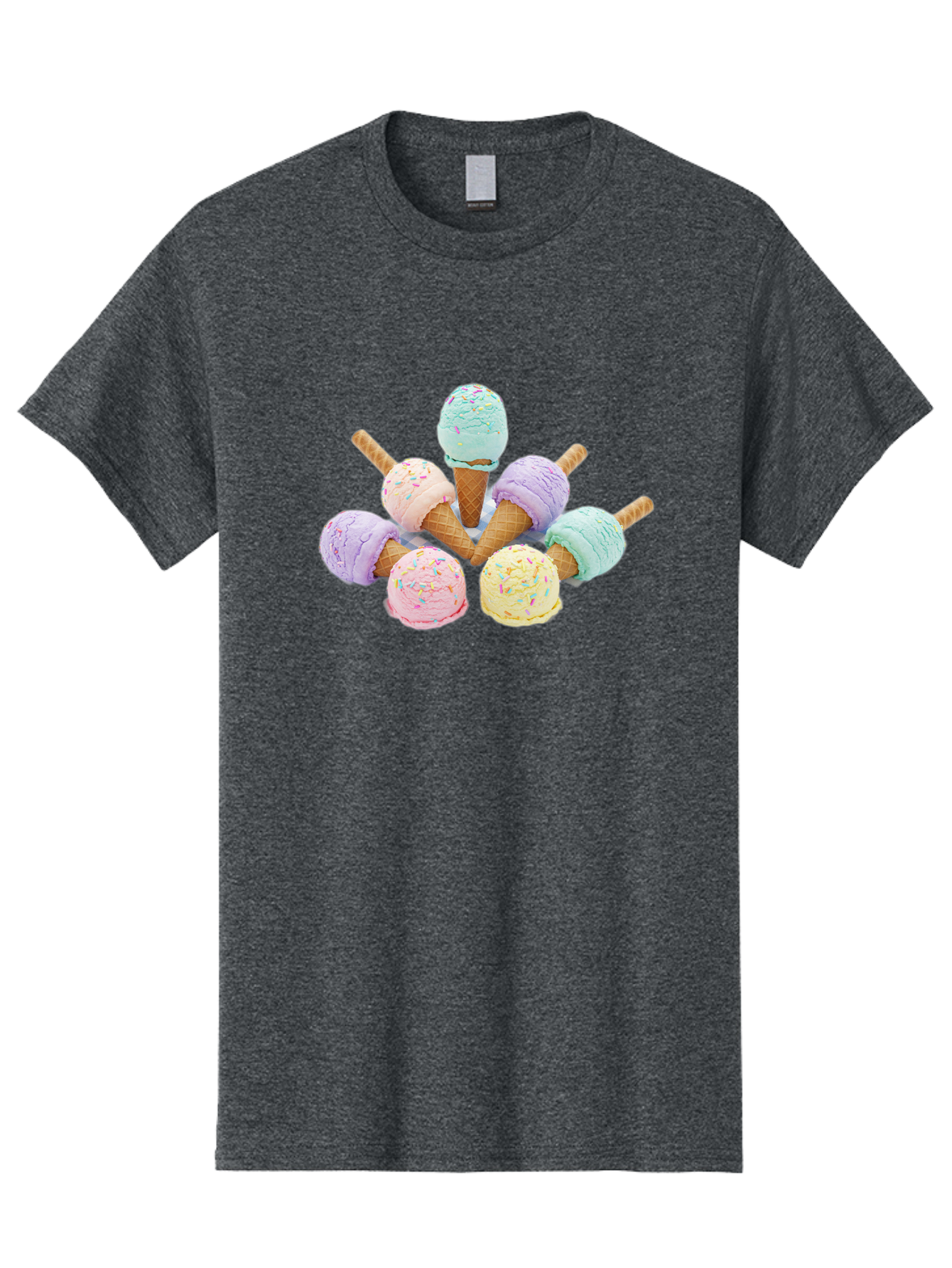 Ice-Cream-Cones Men'S Graphic Tee, 100% Cotton, Comfortable Casual Summer Wear, Machine Washable, Vintage Camera, Old Camera, Antique Camera, Black Camera, Classic Photography, Photography Equipment, Nostalgic Device, Film Camera, Camera Art Baj507