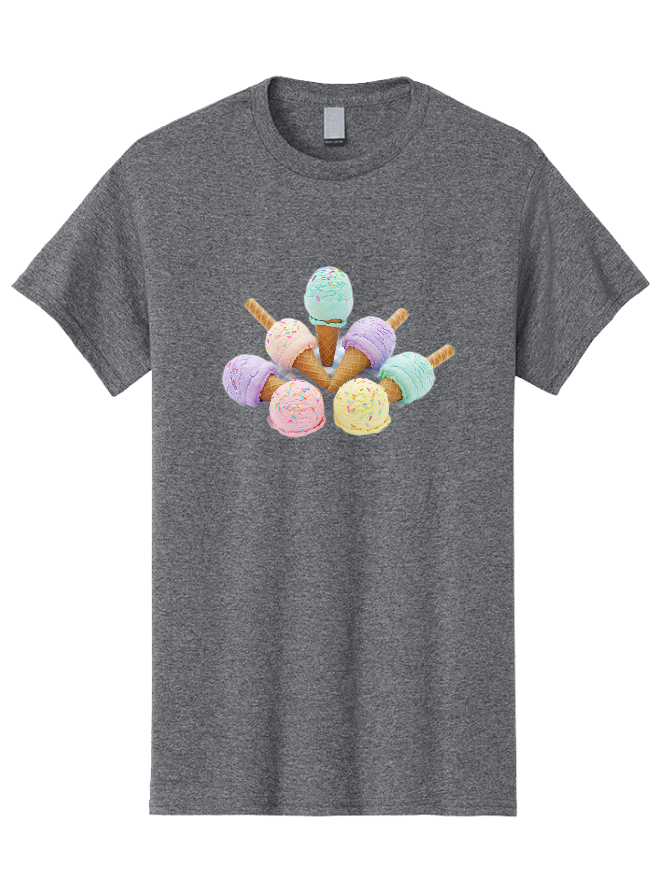 Ice-Cream-Cones Men'S Graphic Tee, 100% Cotton, Comfortable Casual Summer Wear, Machine Washable, Vintage Camera, Old Camera, Antique Camera, Black Camera, Classic Photography, Photography Equipment, Nostalgic Device, Film Camera, Camera Art Baj507