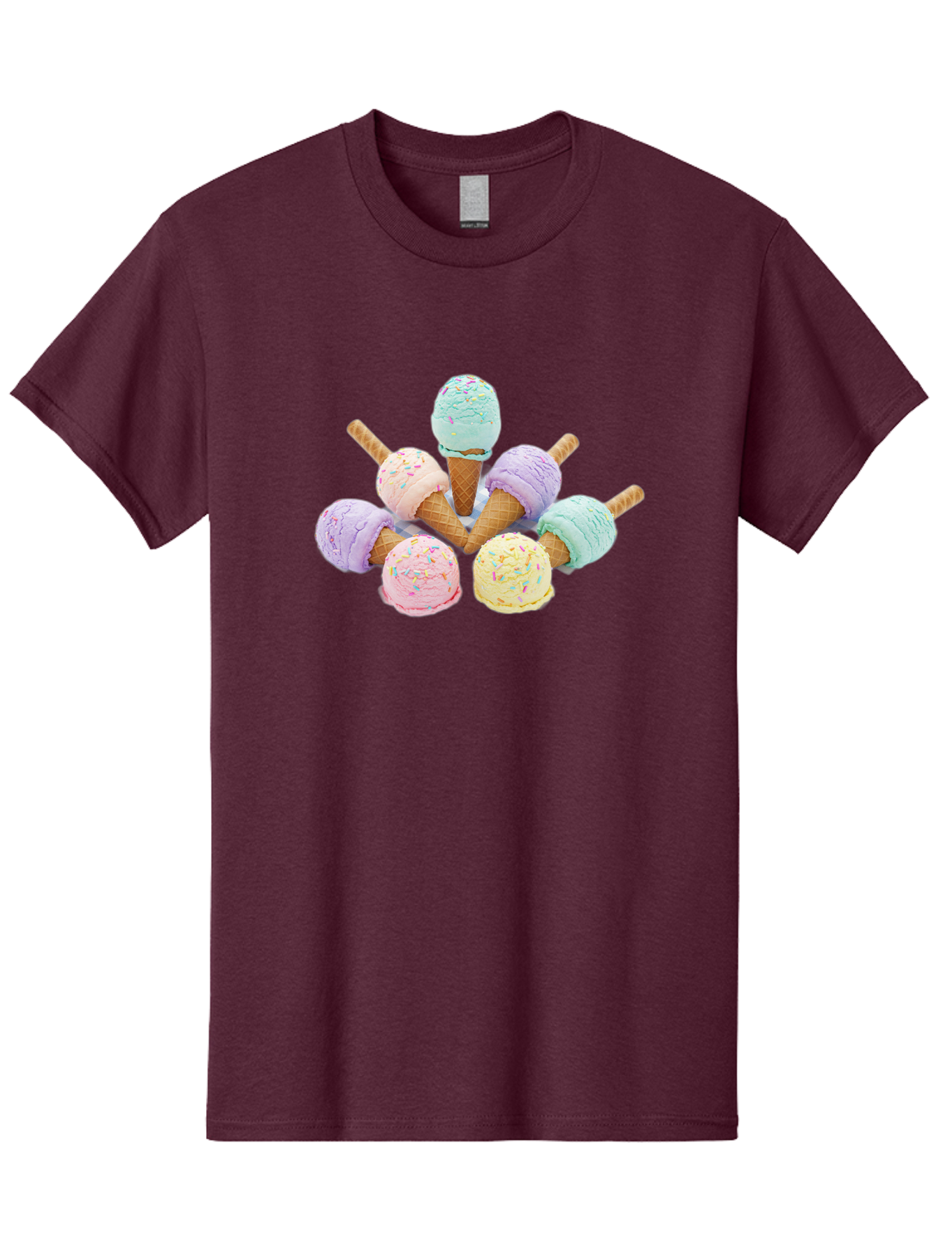 Ice-Cream-Cones Men'S Graphic Tee, 100% Cotton, Comfortable Casual Summer Wear, Machine Washable, Vintage Camera, Old Camera, Antique Camera, Black Camera, Classic Photography, Photography Equipment, Nostalgic Device, Film Camera, Camera Art Baj507
