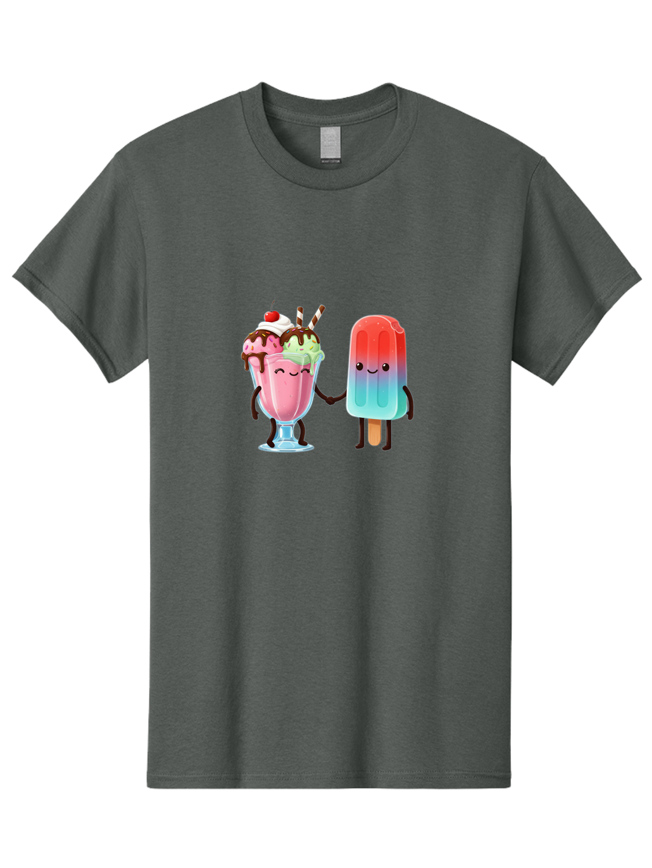 Ice-Cream-Friends-1 Men'S Graphic Tee, 100% Cotton, Comfortable Casual Summer Wear, Machine Washable, Vintage Camera, Old Camera, Antique Camera, Black Camera, Classic Photography, Photography Equipment, Nostalgic Device, Film Camera, Baj508