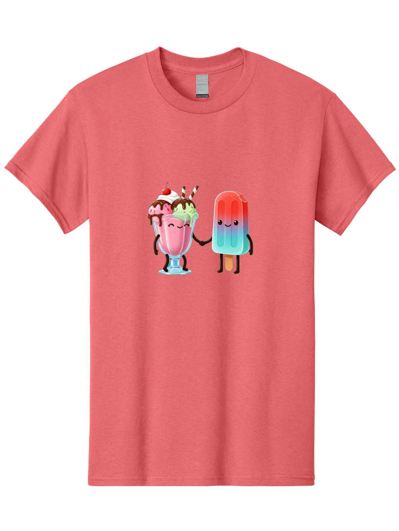 Ice-Cream-Friends-1 Men'S Graphic Tee, 100% Cotton, Comfortable Casual Summer Wear, Machine Washable, Vintage Camera, Old Camera, Antique Camera, Black Camera, Classic Photography, Photography Equipment, Nostalgic Device, Film Camera, Baj508
