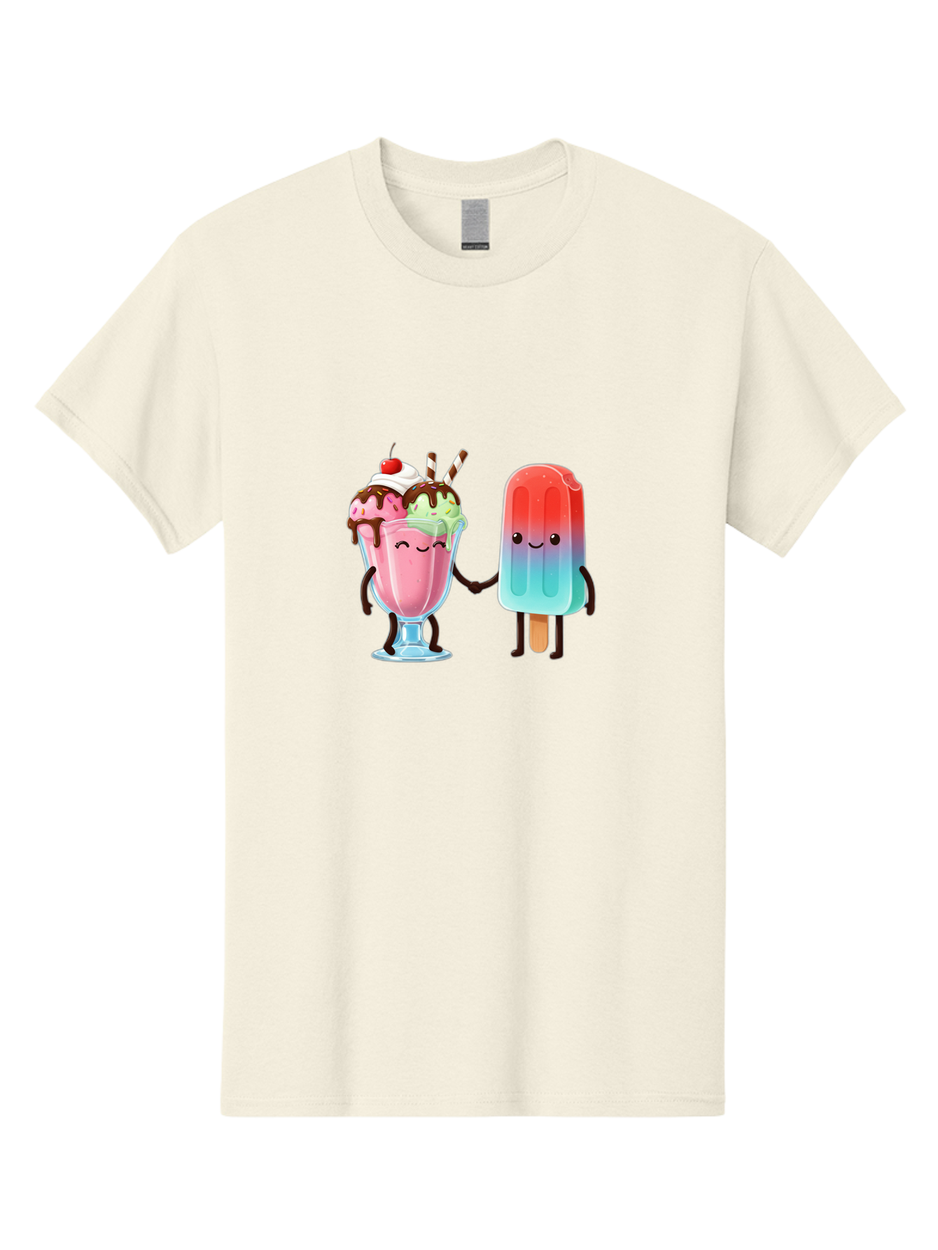 Ice-Cream-Friends-1 Men'S Graphic Tee, 100% Cotton, Comfortable Casual Summer Wear, Machine Washable, Vintage Camera, Old Camera, Antique Camera, Black Camera, Classic Photography, Photography Equipment, Nostalgic Device, Film Camera, Baj508
