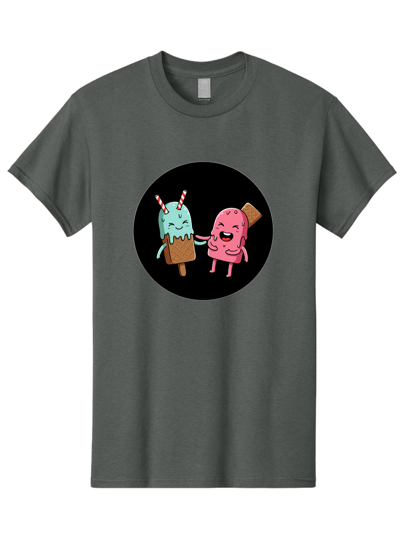 Ice-Cream-Friends Men'S Graphic Tee, 100% Cotton, Comfortable Casual Summer Wear, Machine Washable, Vintage Camera, Old Camera, Antique Camera, Black Camera, Classic Photography, Photography Equipment, Nostalgic Device, Film Camera, Camera Art Baj509
