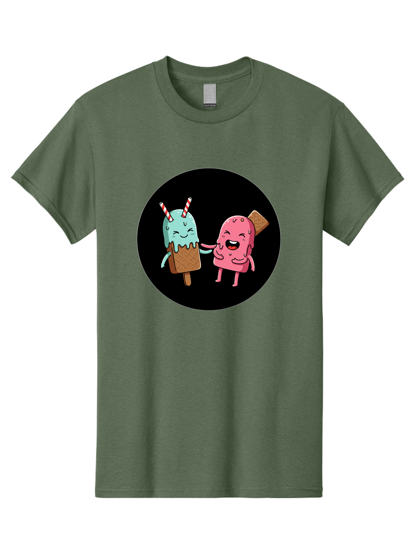 Ice-Cream-Friends Men'S Graphic Tee, 100% Cotton, Comfortable Casual Summer Wear, Machine Washable, Vintage Camera, Old Camera, Antique Camera, Black Camera, Classic Photography, Photography Equipment, Nostalgic Device, Film Camera, Camera Art Baj509