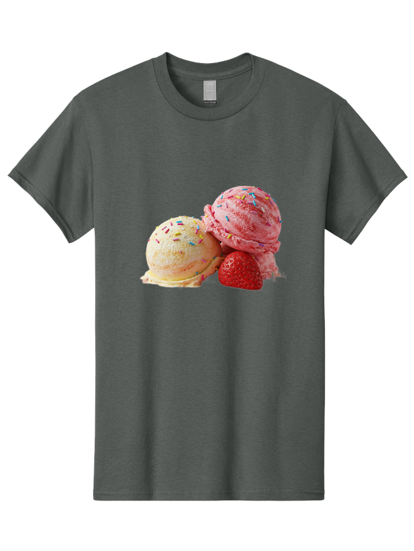Ice-Cream-Scoops-With-Sprinkles Men'S Graphic Tee, 100% Cotton, Comfortable Casual Summer Wear, Machine Washable, Vintage Camera, Old Camera, Antique Camera, Black Camera, Classic Photography, Photography Equipment, Nostalgic Device, Baj510