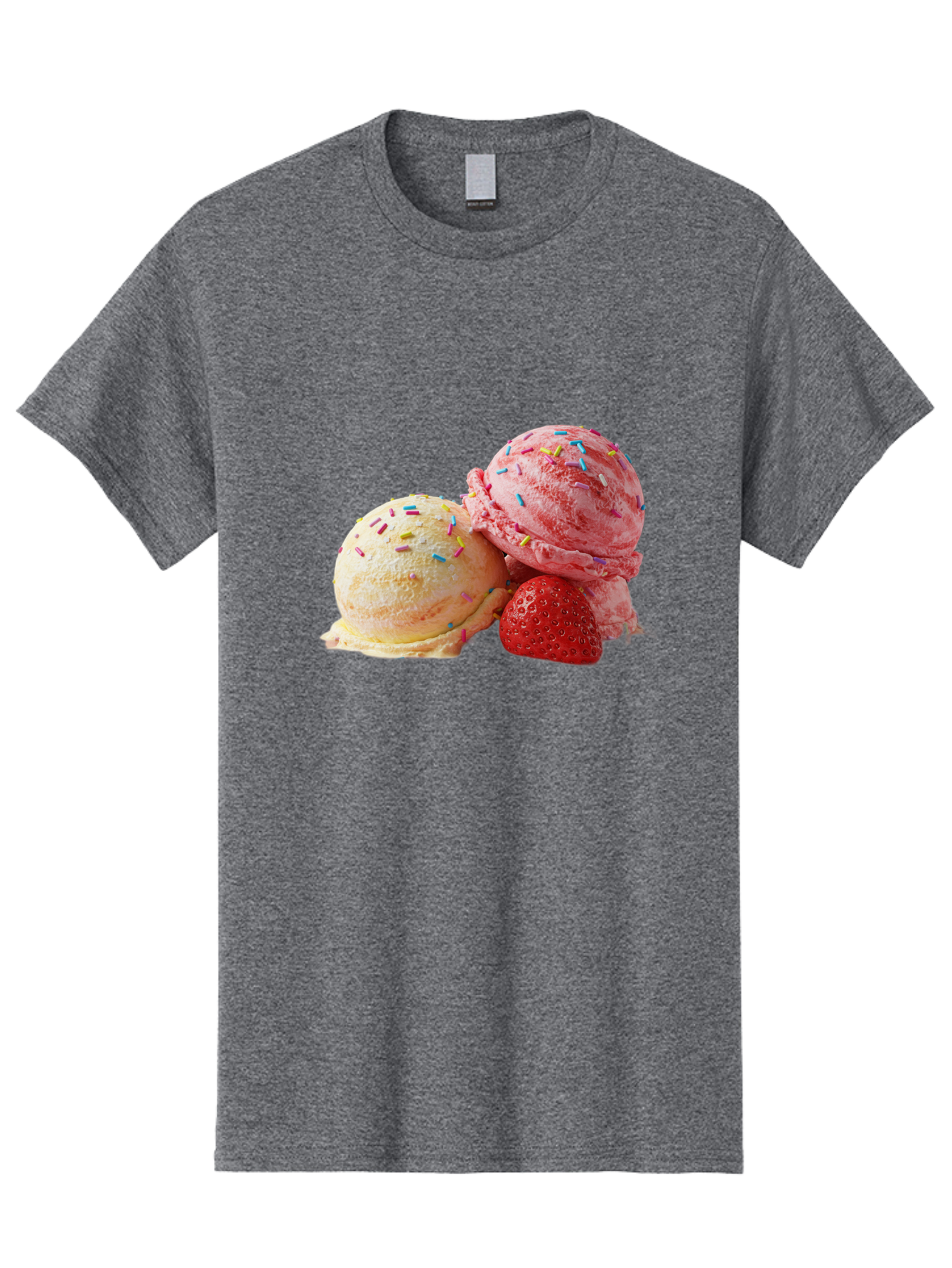 Ice-Cream-Scoops-With-Sprinkles Men'S Graphic Tee, 100% Cotton, Comfortable Casual Summer Wear, Machine Washable, Vintage Camera, Old Camera, Antique Camera, Black Camera, Classic Photography, Photography Equipment, Nostalgic Device, Baj510
