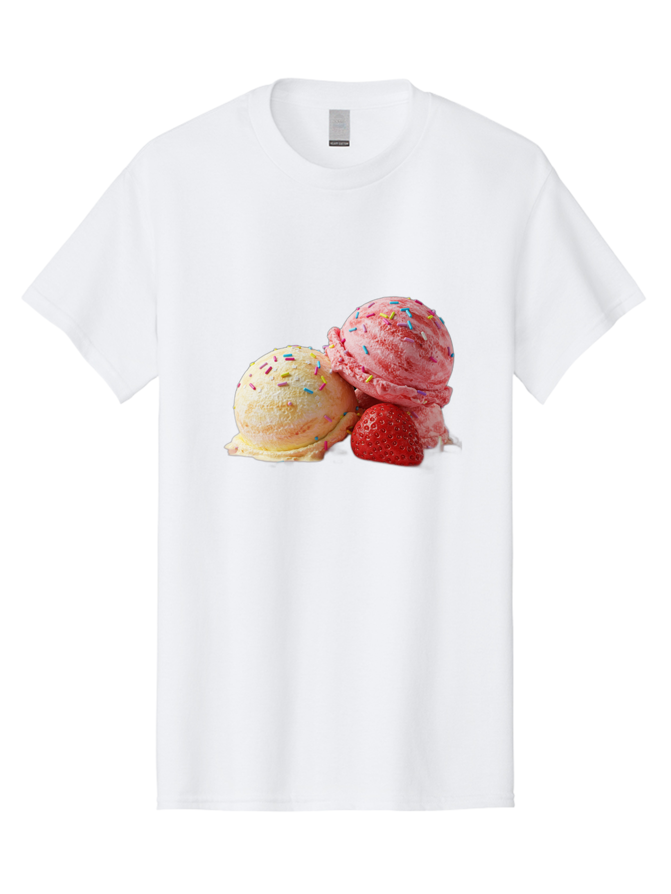 Ice-Cream-Scoops-With-Sprinkles Men'S Graphic Tee, 100% Cotton, Comfortable Casual Summer Wear, Machine Washable, Vintage Camera, Old Camera, Antique Camera, Black Camera, Classic Photography, Photography Equipment, Nostalgic Device, Baj510