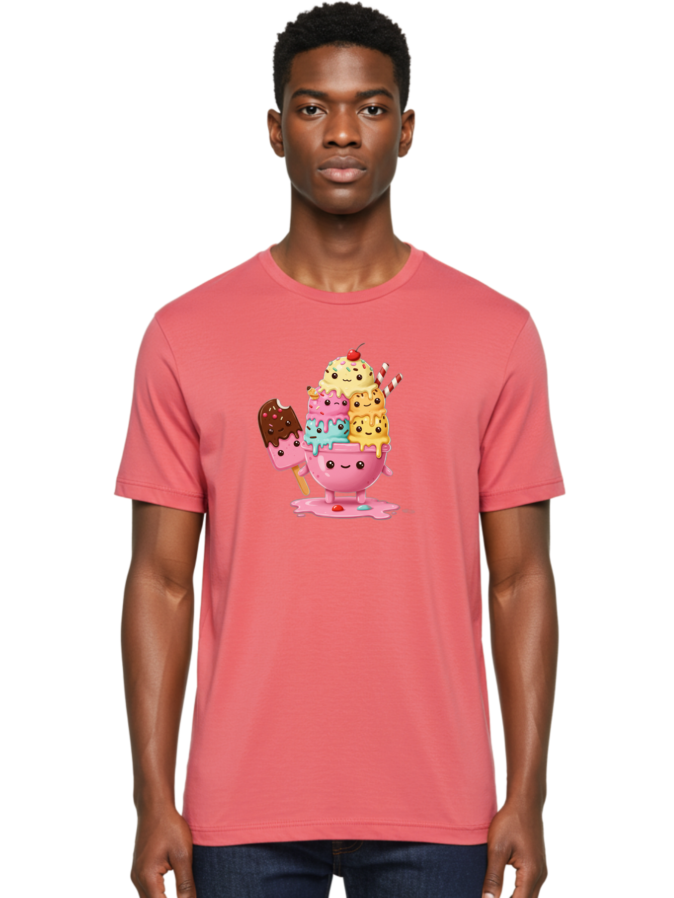 Ice-Cream Men'S Graphic Tee, 100% Cotton, Comfortable Casual Summer Wear, Machine Washable, Vintage Camera, Old Camera, Antique Camera, Black Camera, Classic Photography, Photography Equipment, Nostalgic Device, Film Camera, Camera Art Baj512