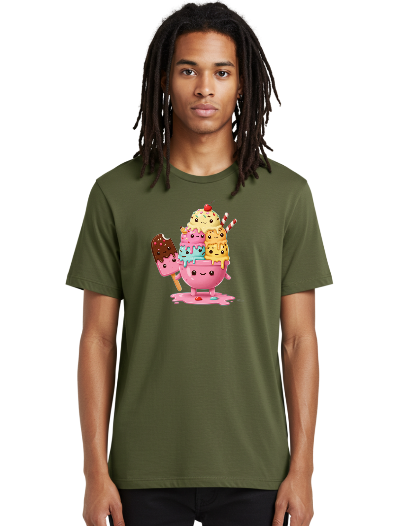 Ice-Cream Men'S Graphic Tee, 100% Cotton, Comfortable Casual Summer Wear, Machine Washable, Vintage Camera, Old Camera, Antique Camera, Black Camera, Classic Photography, Photography Equipment, Nostalgic Device, Film Camera, Camera Art Baj512