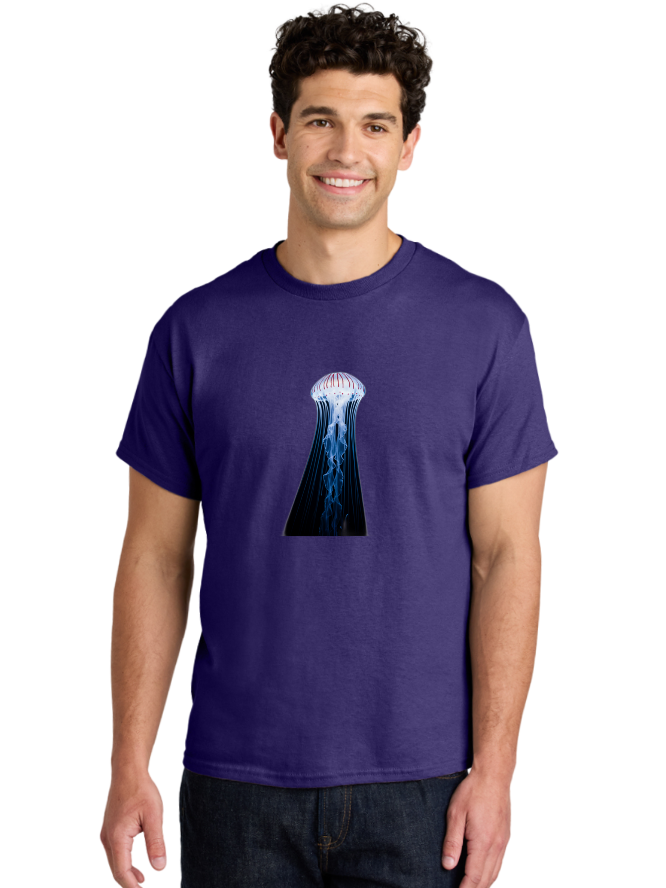 Jellyfish-1 Men'S Graphic Tee, 100% Cotton, Comfortable Casual Summer Wear, Machine Washable, Vintage Camera, Old Camera, Antique Camera, Black Camera, Classic Photography, Photography Equipment, Nostalgic Device, Film Camera, Camera Art Baj514