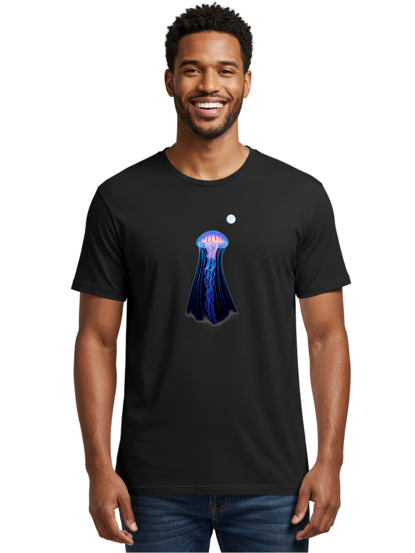 Jellyfish-2 Men'S Graphic Tee, 100% Cotton, Comfortable Casual Summer Wear, Machine Washable, Vintage Camera, Old Camera, Antique Camera, Black Camera, Classic Photography, Photography Equipment, Nostalgic Device, Film Camera, Camera Art Baj515
