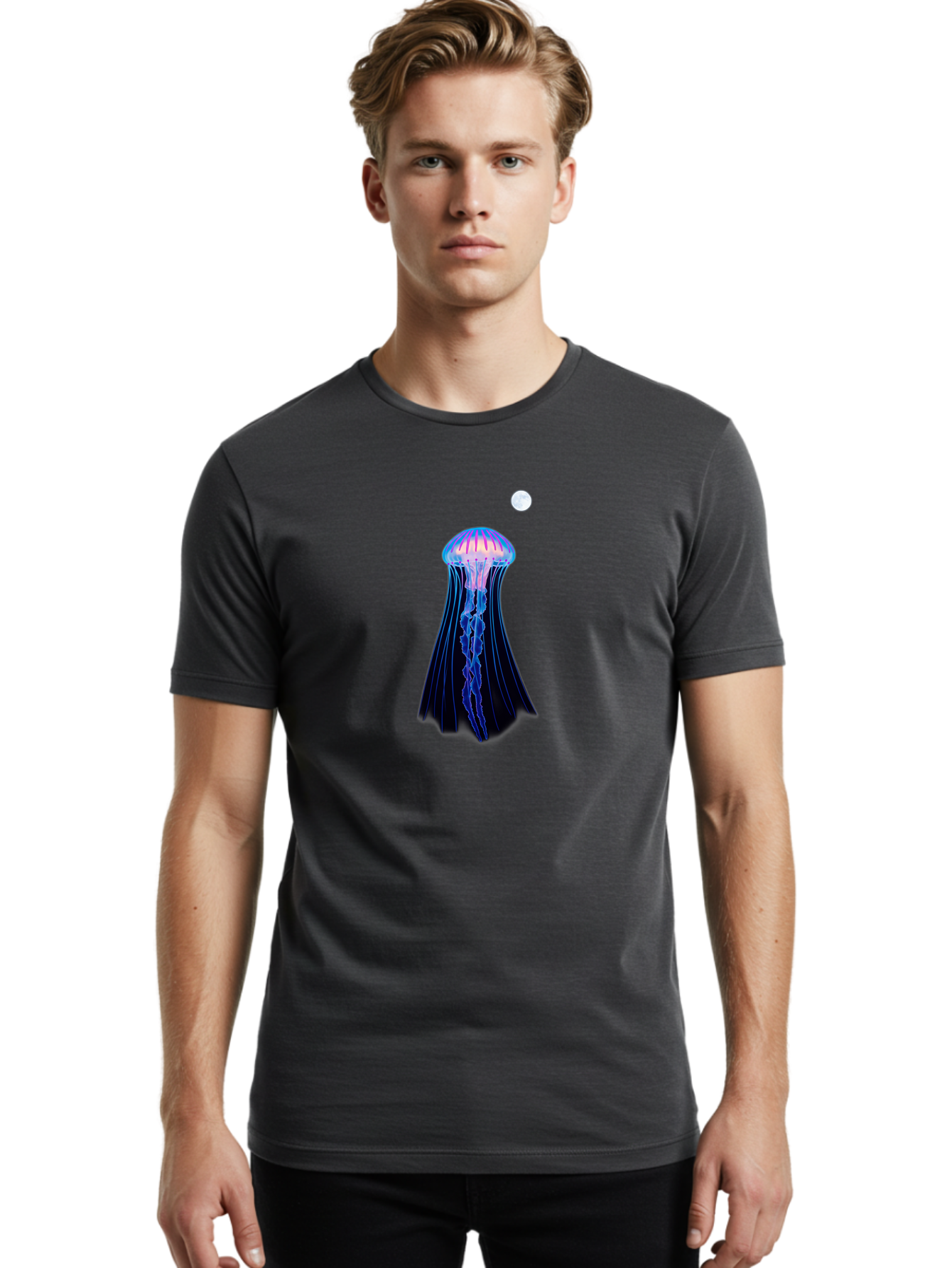 Jellyfish-2 Men'S Graphic Tee, 100% Cotton, Comfortable Casual Summer Wear, Machine Washable, Vintage Camera, Old Camera, Antique Camera, Black Camera, Classic Photography, Photography Equipment, Nostalgic Device, Film Camera, Camera Art Baj515