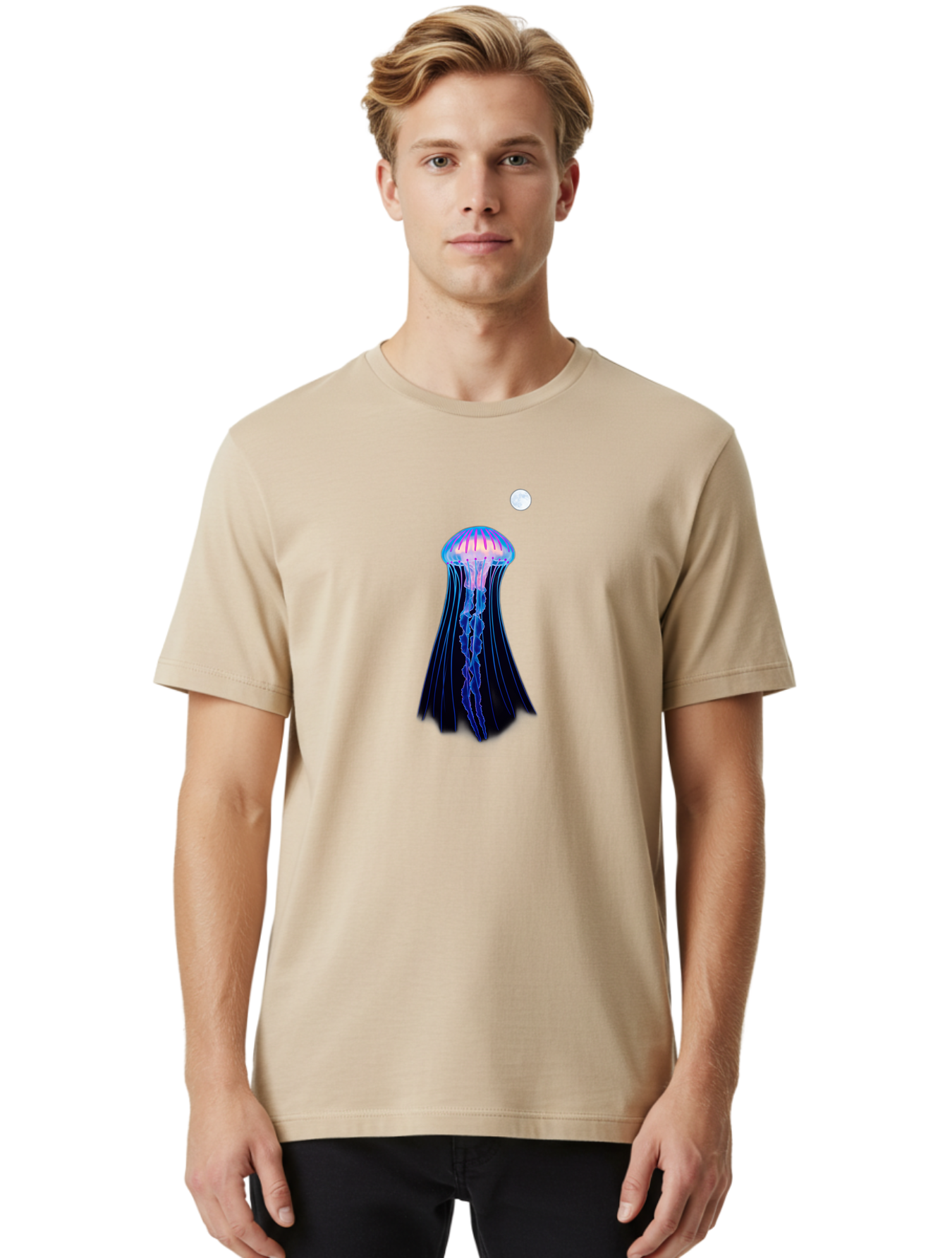 Jellyfish-2 Men'S Graphic Tee, 100% Cotton, Comfortable Casual Summer Wear, Machine Washable, Vintage Camera, Old Camera, Antique Camera, Black Camera, Classic Photography, Photography Equipment, Nostalgic Device, Film Camera, Camera Art Baj515