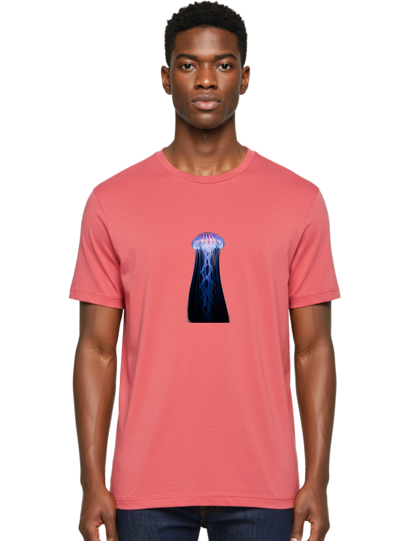 Jellyfish-3 Men'S Graphic Tee, 100% Cotton, Comfortable Casual Summer Wear, Machine Washable, Vintage Camera, Old Camera, Antique Camera, Black Camera, Classic Photography, Photography Equipment, Nostalgic Device, Film Camera, Camera Art Baj516