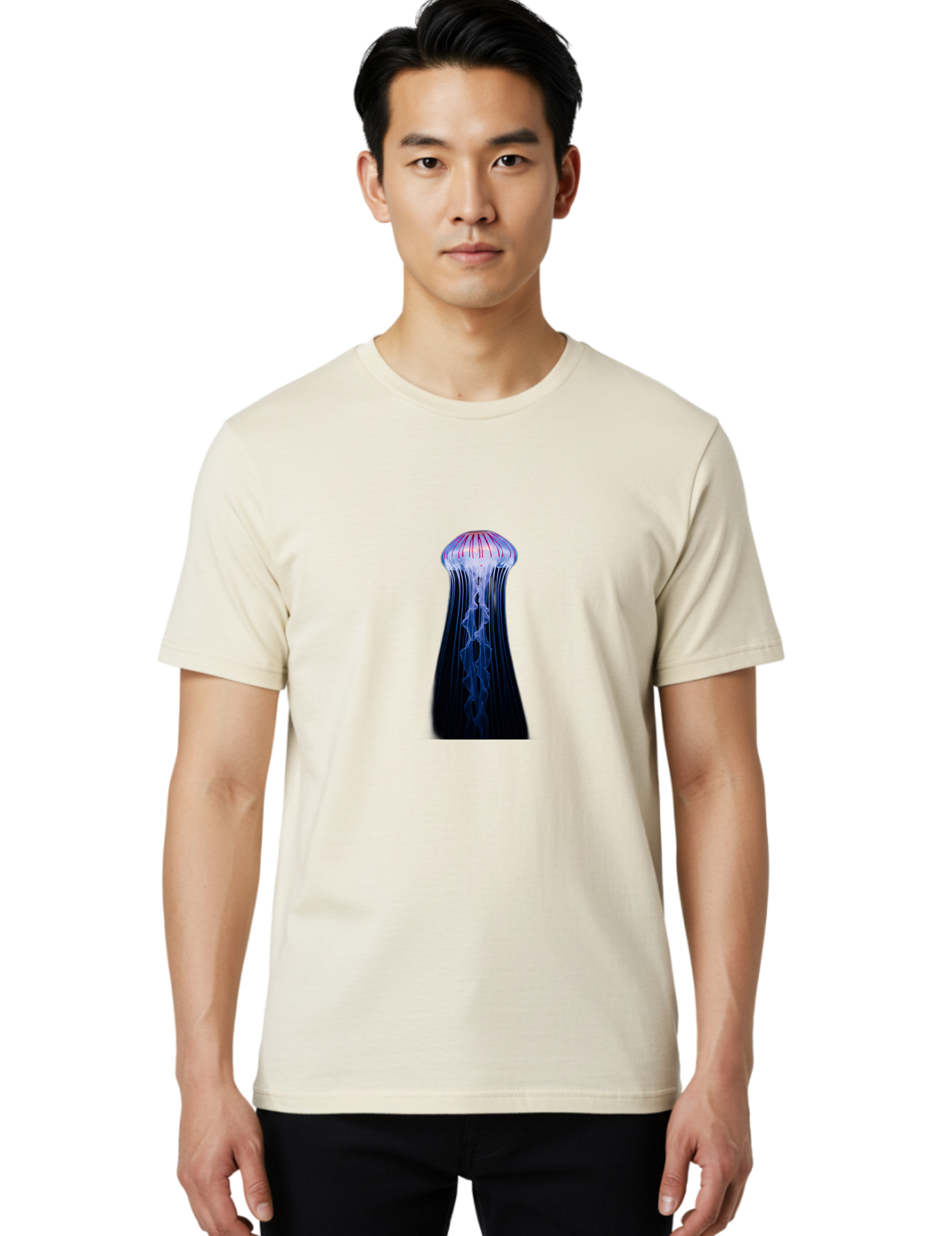 Jellyfish-3 Men'S Graphic Tee, 100% Cotton, Comfortable Casual Summer Wear, Machine Washable, Vintage Camera, Old Camera, Antique Camera, Black Camera, Classic Photography, Photography Equipment, Nostalgic Device, Film Camera, Camera Art Baj516