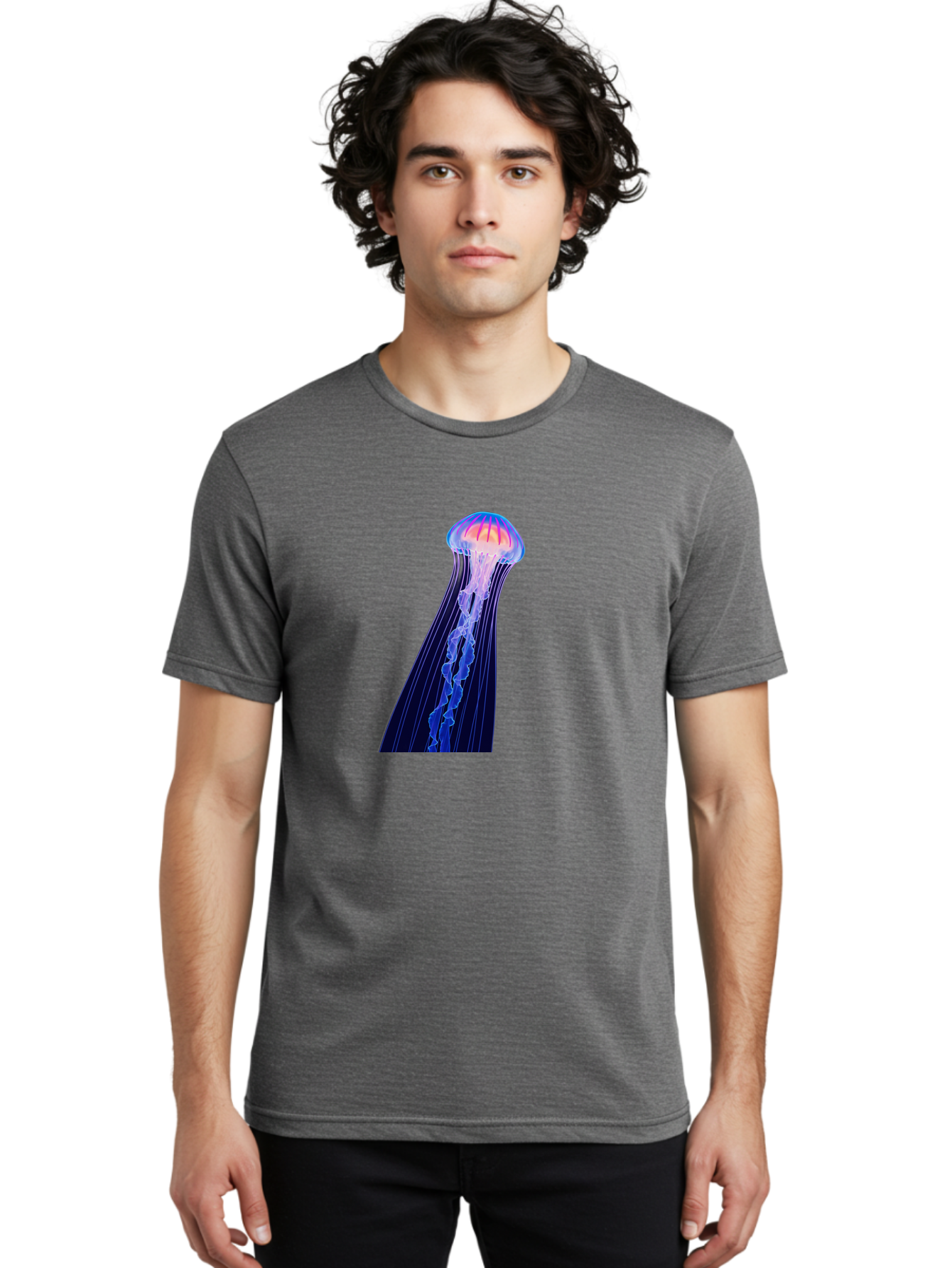 Jellyfish-4 Men'S Graphic Tee, 100% Cotton, Comfortable Casual Summer Wear, Machine Washable, Vintage Camera, Old Camera, Antique Camera, Black Camera, Classic Photography, Photography Equipment, Nostalgic Device, Film Camera, Camera Art Baj517