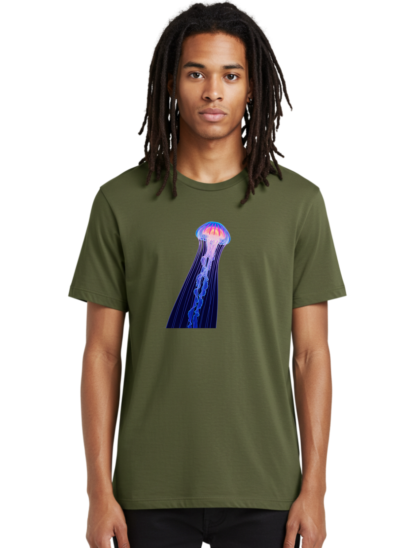 Jellyfish-4 Men'S Graphic Tee, 100% Cotton, Comfortable Casual Summer Wear, Machine Washable, Vintage Camera, Old Camera, Antique Camera, Black Camera, Classic Photography, Photography Equipment, Nostalgic Device, Film Camera, Camera Art Baj517