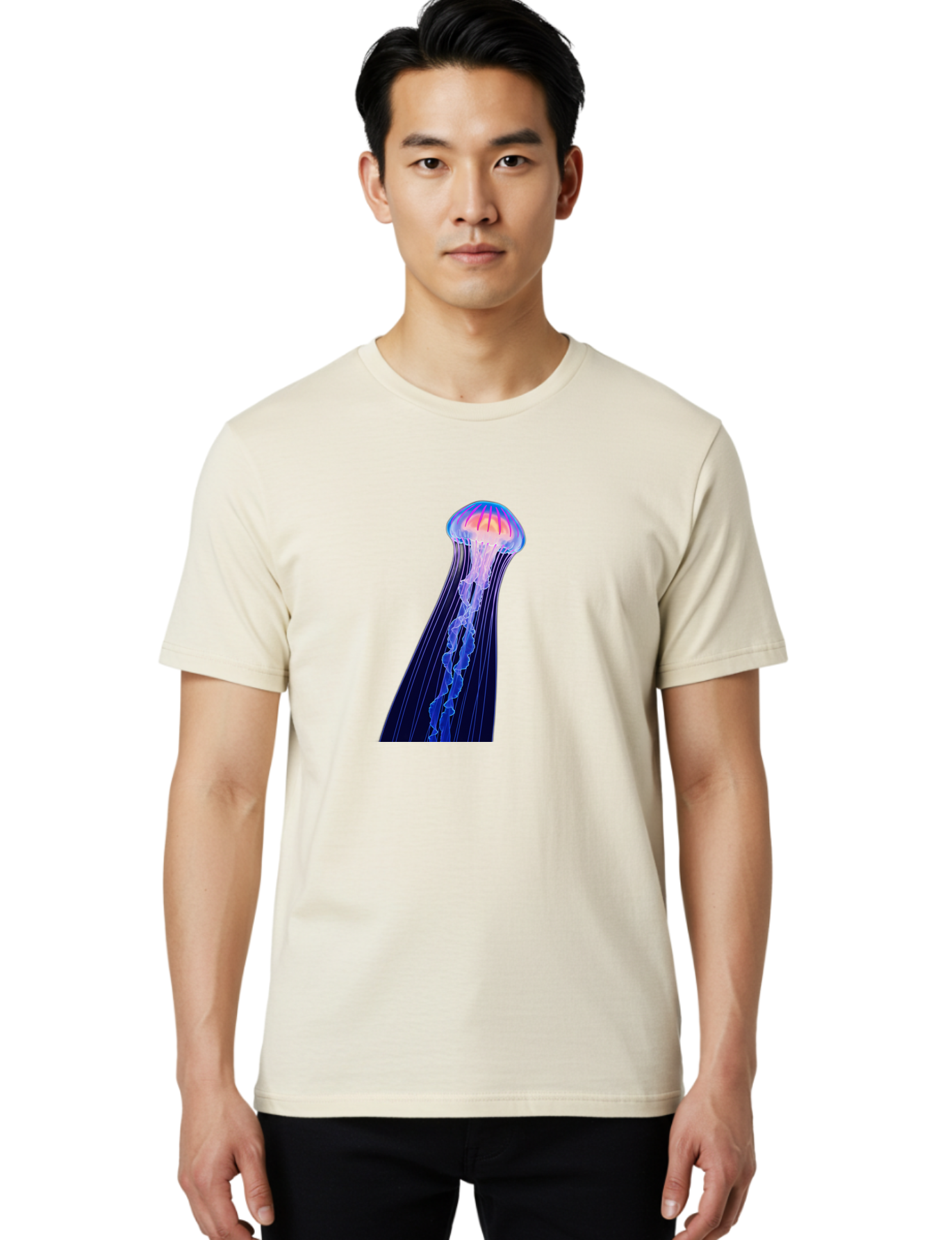 Jellyfish-4 Men'S Graphic Tee, 100% Cotton, Comfortable Casual Summer Wear, Machine Washable, Vintage Camera, Old Camera, Antique Camera, Black Camera, Classic Photography, Photography Equipment, Nostalgic Device, Film Camera, Camera Art Baj517