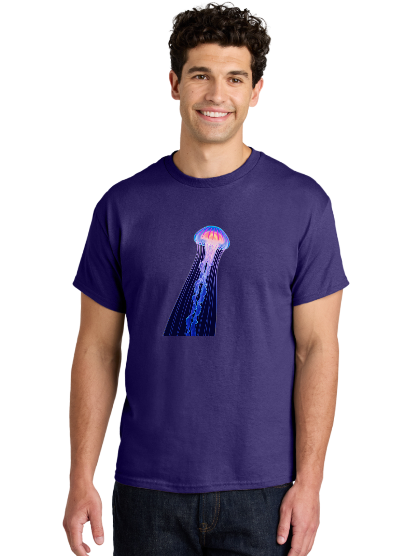 Jellyfish-4 Men'S Graphic Tee, 100% Cotton, Comfortable Casual Summer Wear, Machine Washable, Vintage Camera, Old Camera, Antique Camera, Black Camera, Classic Photography, Photography Equipment, Nostalgic Device, Film Camera, Camera Art Baj517