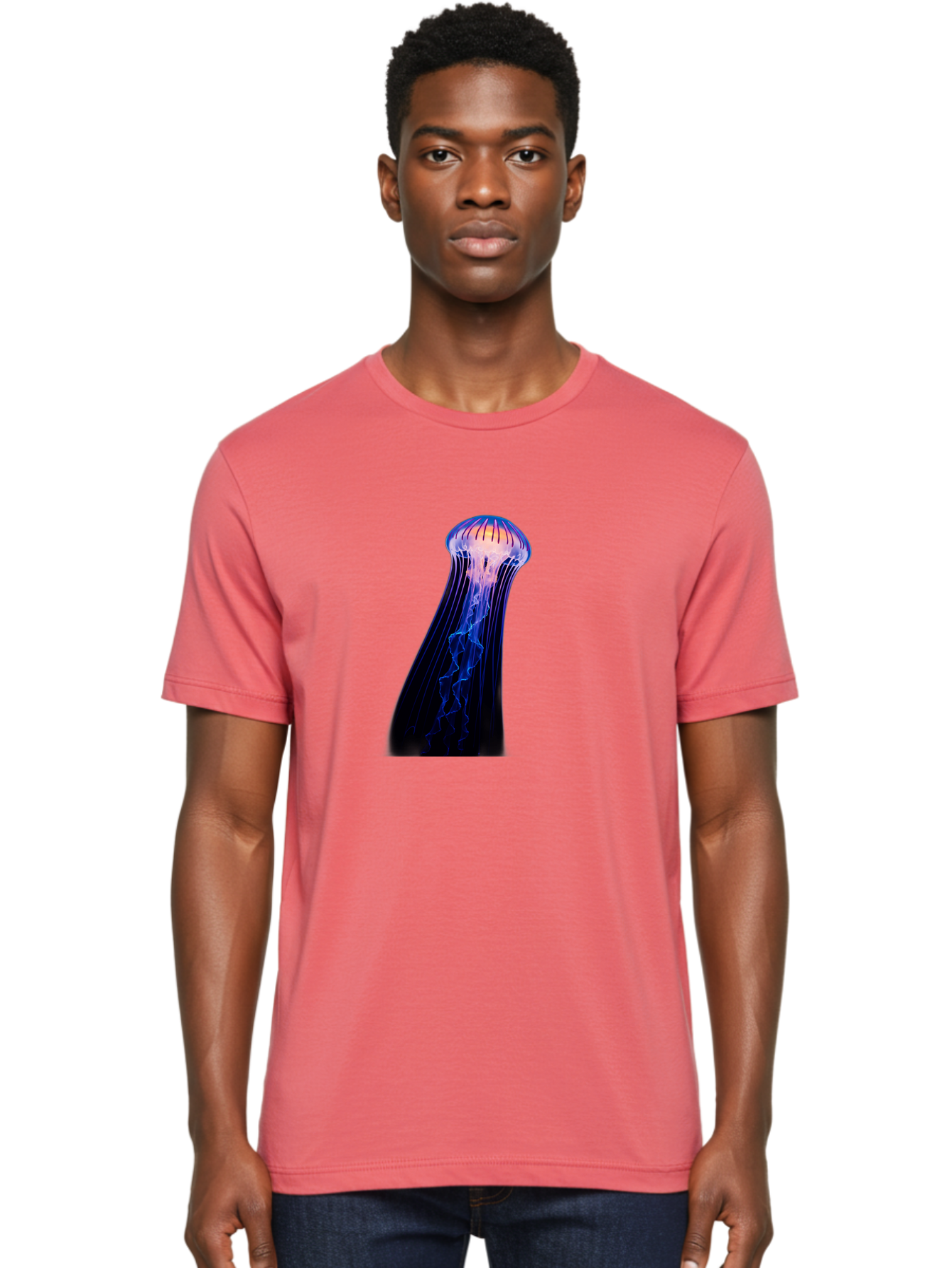 Jellyfish-5 Men'S Graphic Tee, 100% Cotton, Comfortable Casual Summer Wear, Machine Washable, Vintage Camera, Old Camera, Antique Camera, Black Camera, Classic Photography, Photography Equipment, Nostalgic Device, Film Camera, Camera Art Baj518