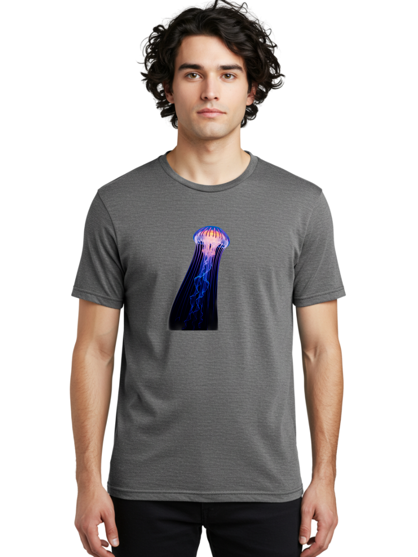 Jellyfish-5 Men'S Graphic Tee, 100% Cotton, Comfortable Casual Summer Wear, Machine Washable, Vintage Camera, Old Camera, Antique Camera, Black Camera, Classic Photography, Photography Equipment, Nostalgic Device, Film Camera, Camera Art Baj518