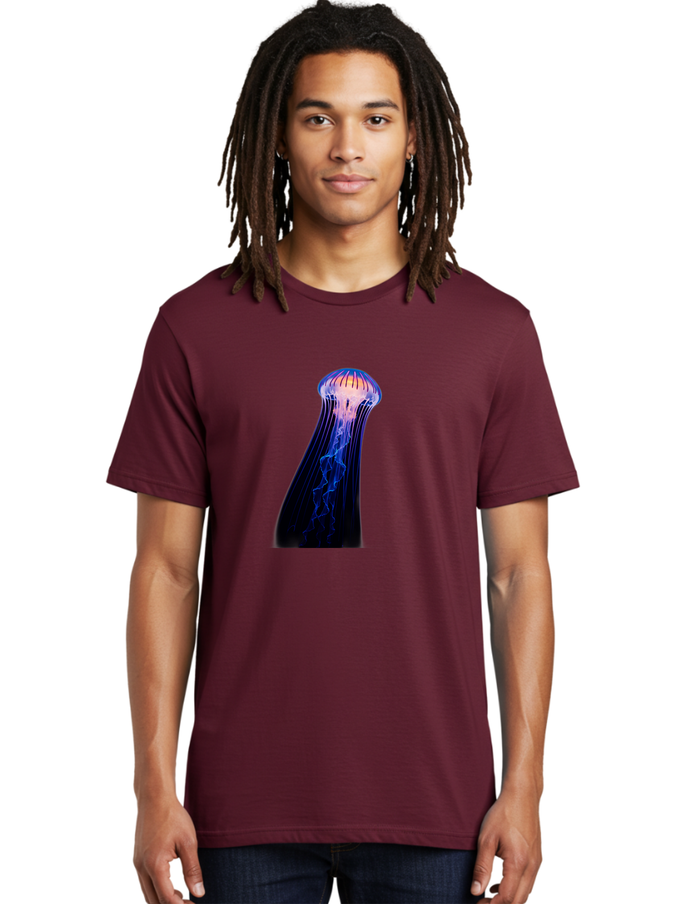 Jellyfish-5 Men'S Graphic Tee, 100% Cotton, Comfortable Casual Summer Wear, Machine Washable, Vintage Camera, Old Camera, Antique Camera, Black Camera, Classic Photography, Photography Equipment, Nostalgic Device, Film Camera, Camera Art Baj518