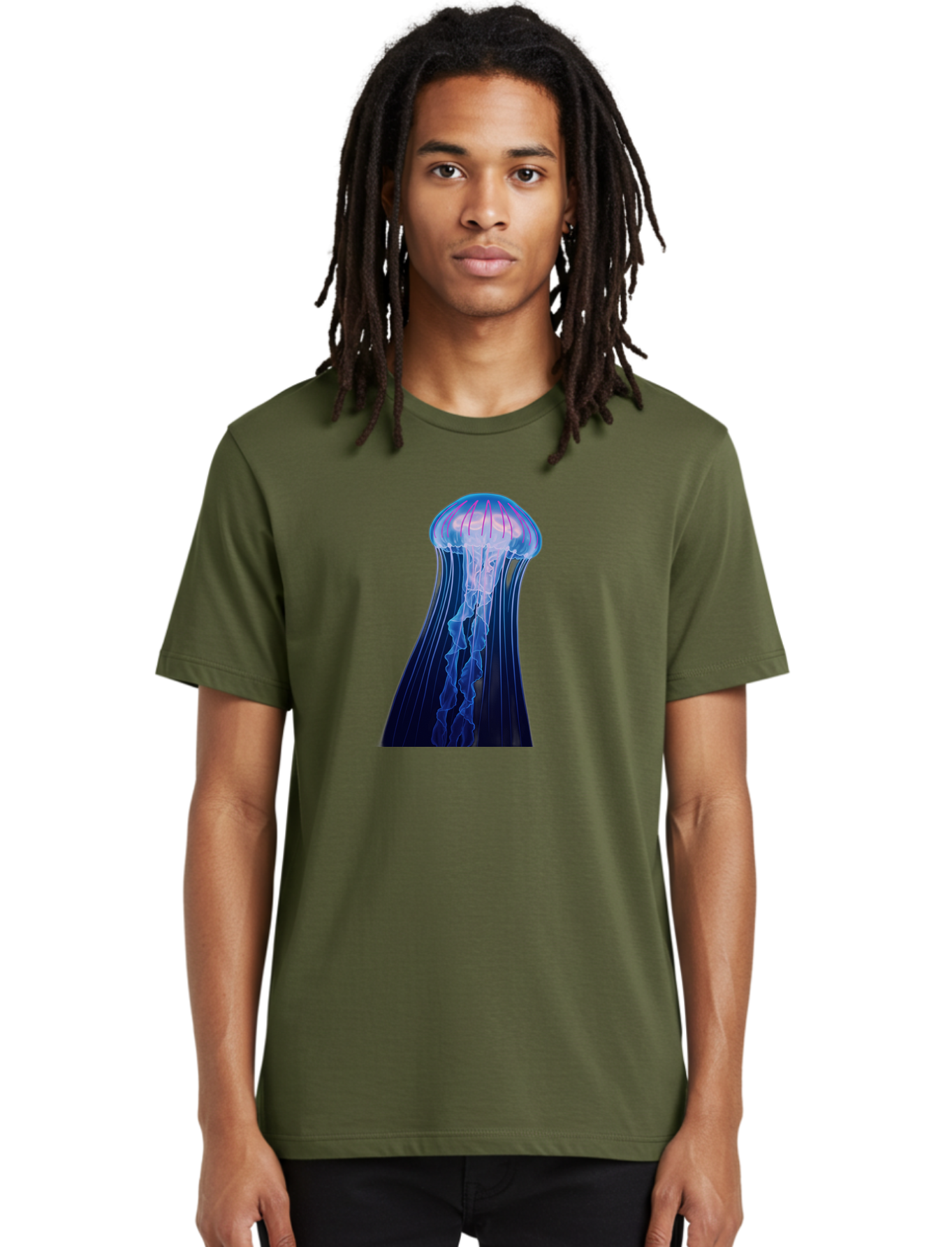 Jellyfish-6 Men'S Graphic Tee, 100% Cotton, Comfortable Casual Summer Wear, Machine Washable, Vintage Camera, Old Camera, Antique Camera, Black Camera, Classic Photography, Photography Equipment, Nostalgic Device, Film Camera, Camera Art Baj519