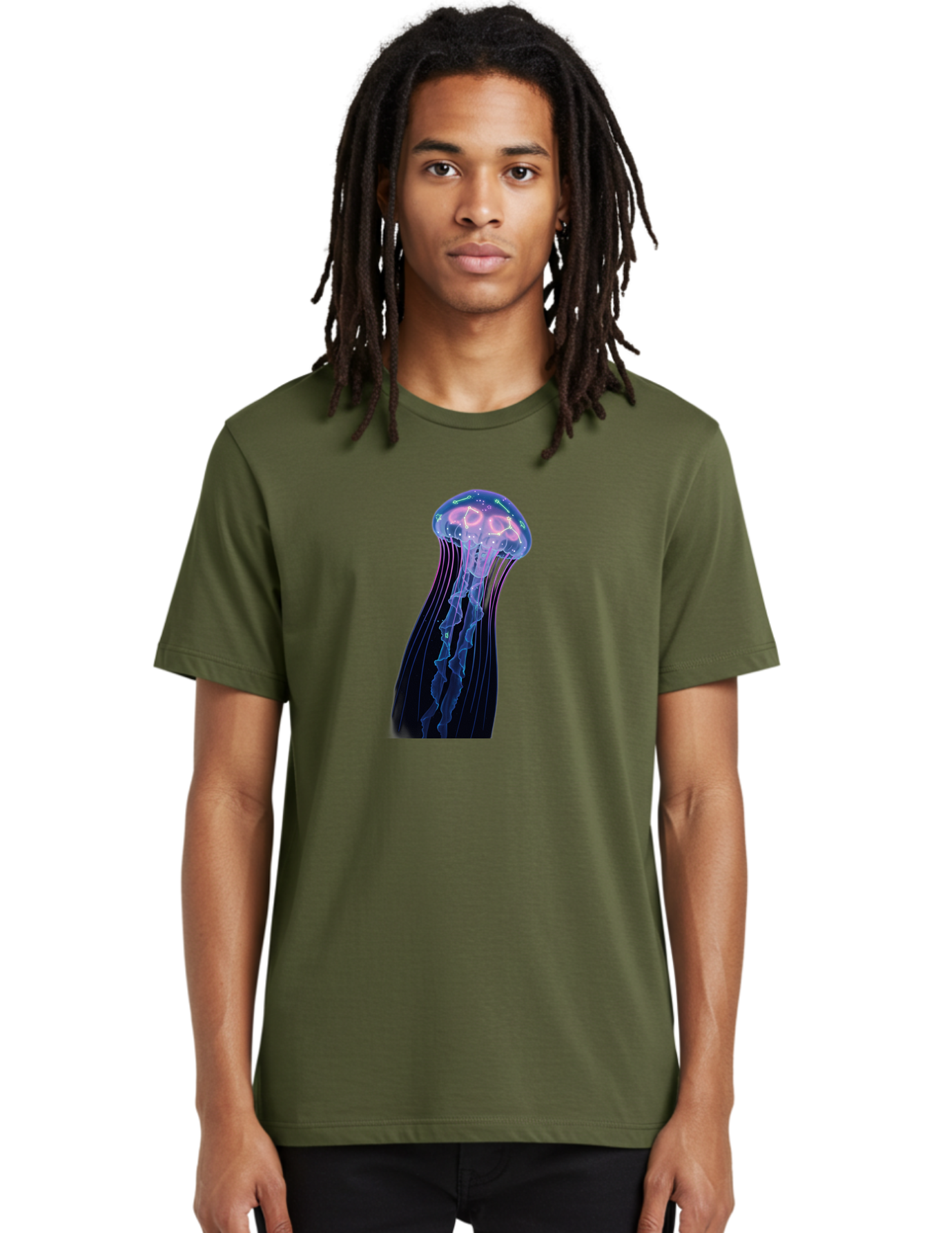 Jellyfish-7 Men'S Graphic Tee, 100% Cotton, Comfortable Casual Summer Wear, Machine Washable, Vintage Camera, Old Camera, Antique Camera, Black Camera, Classic Photography, Photography Equipment, Nostalgic Device, Film Camera, Camera Art Baj520