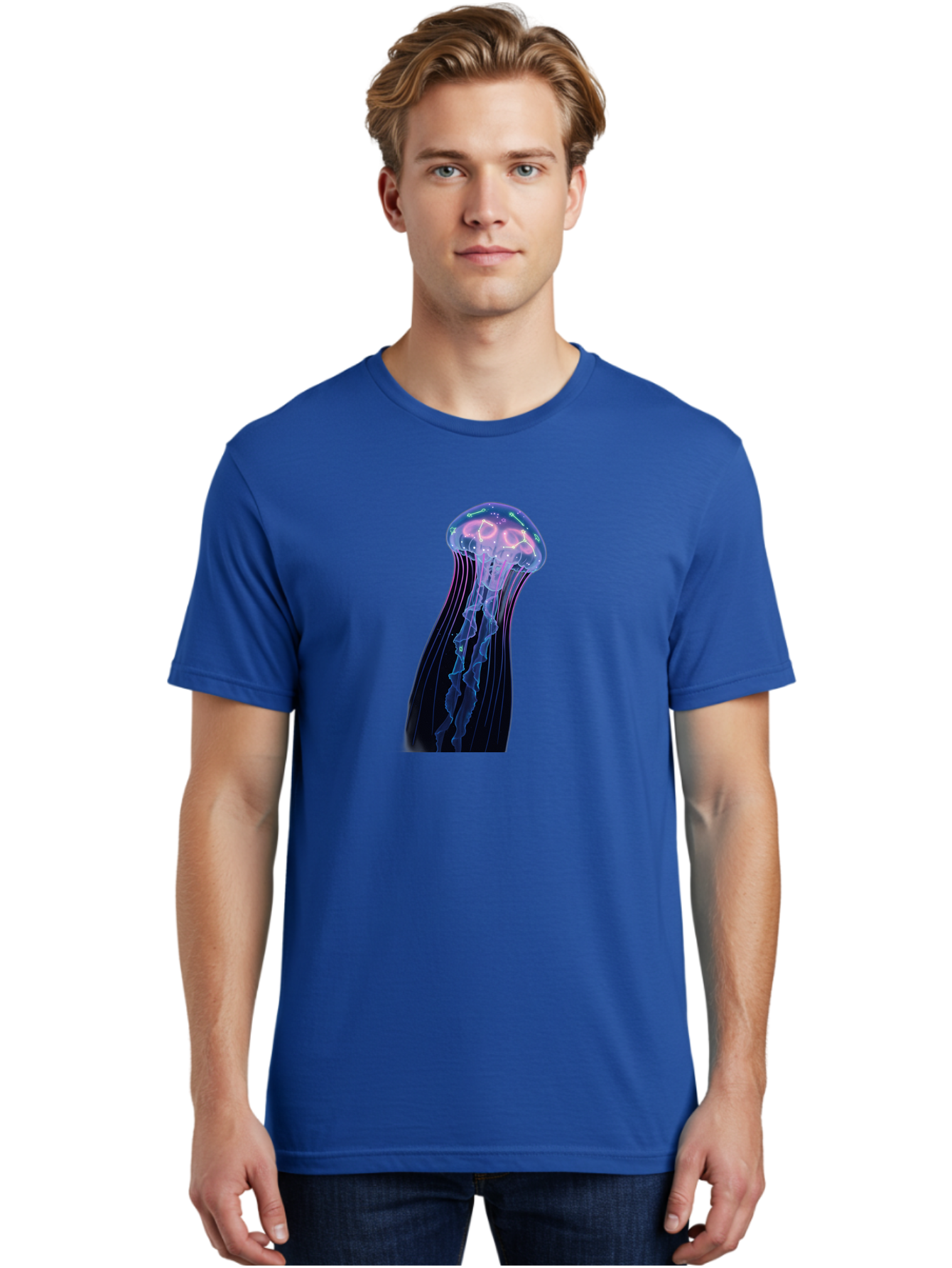 Jellyfish-7 Men'S Graphic Tee, 100% Cotton, Comfortable Casual Summer Wear, Machine Washable, Vintage Camera, Old Camera, Antique Camera, Black Camera, Classic Photography, Photography Equipment, Nostalgic Device, Film Camera, Camera Art Baj520