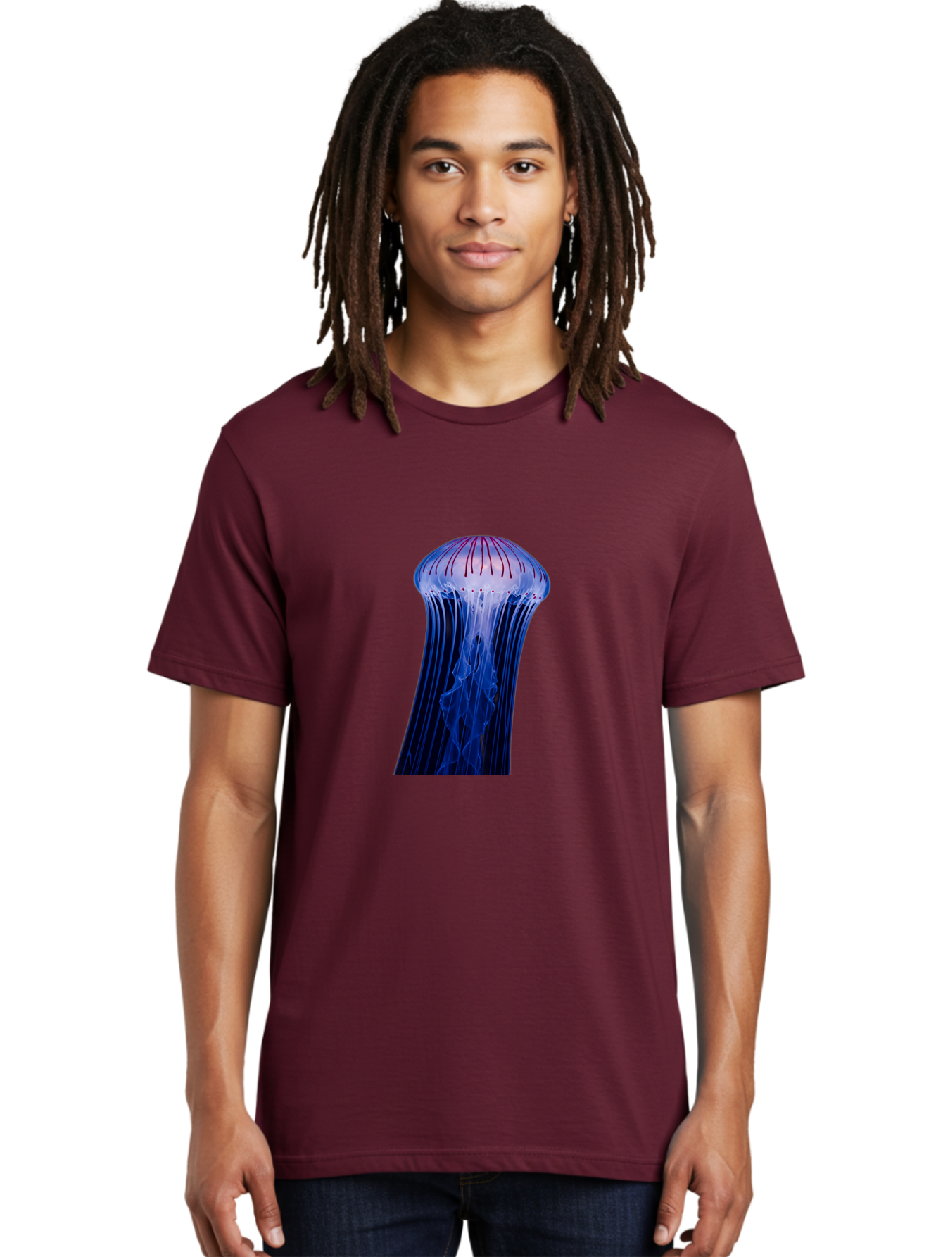 Jellyfish-8 Men'S Graphic Tee, 100% Cotton, Comfortable Casual Summer Wear, Machine Washable, Vintage Camera, Old Camera, Antique Camera, Black Camera, Classic Photography, Photography Equipment, Nostalgic Device, Film Camera, Camera Art Baj521