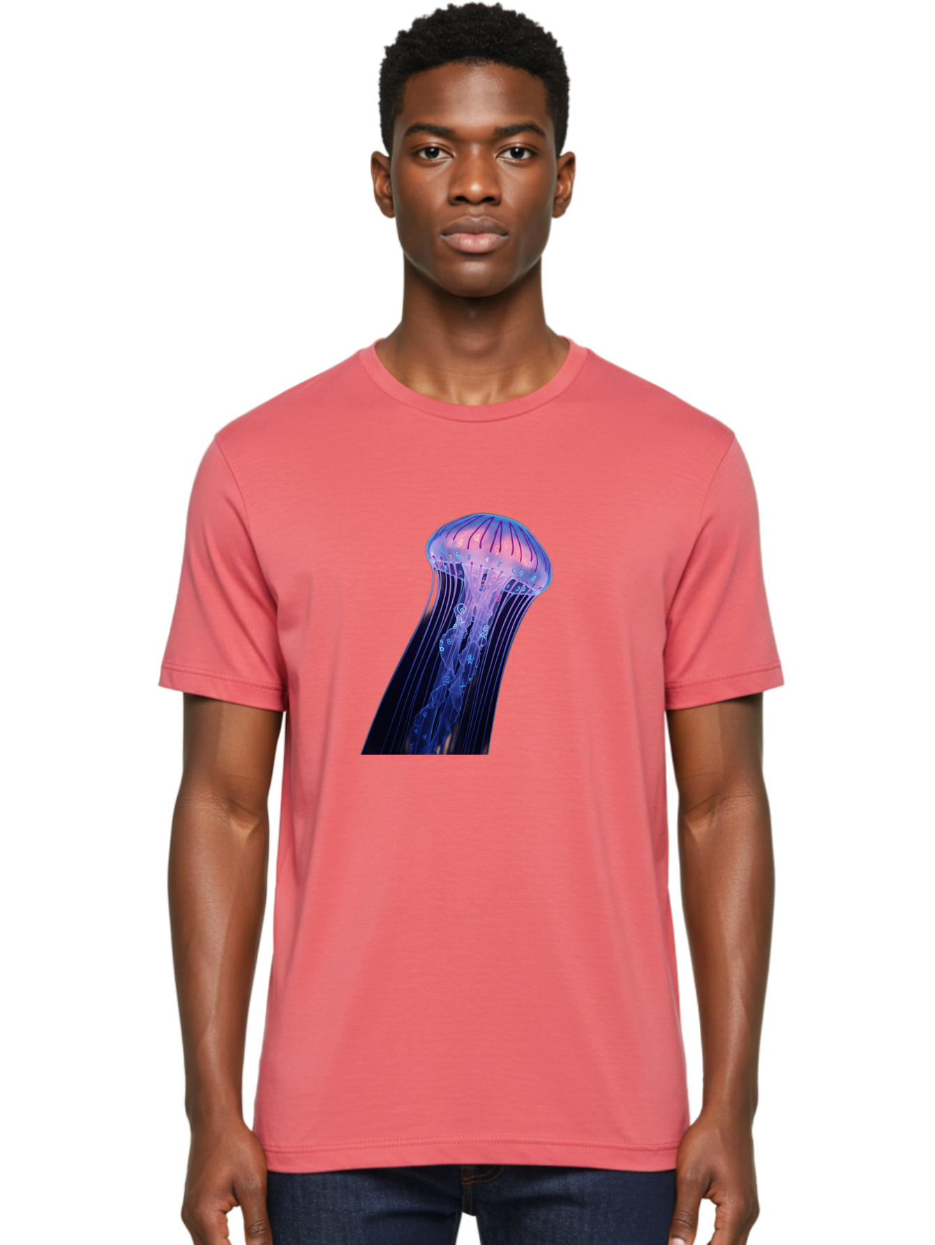 Jellyfish-9 Men'S Graphic Tee, 100% Cotton, Comfortable Casual Summer Wear, Machine Washable, Vintage Camera, Old Camera, Antique Camera, Black Camera, Classic Photography, Photography Equipment, Nostalgic Device, Film Camera, Camera Art Baj522