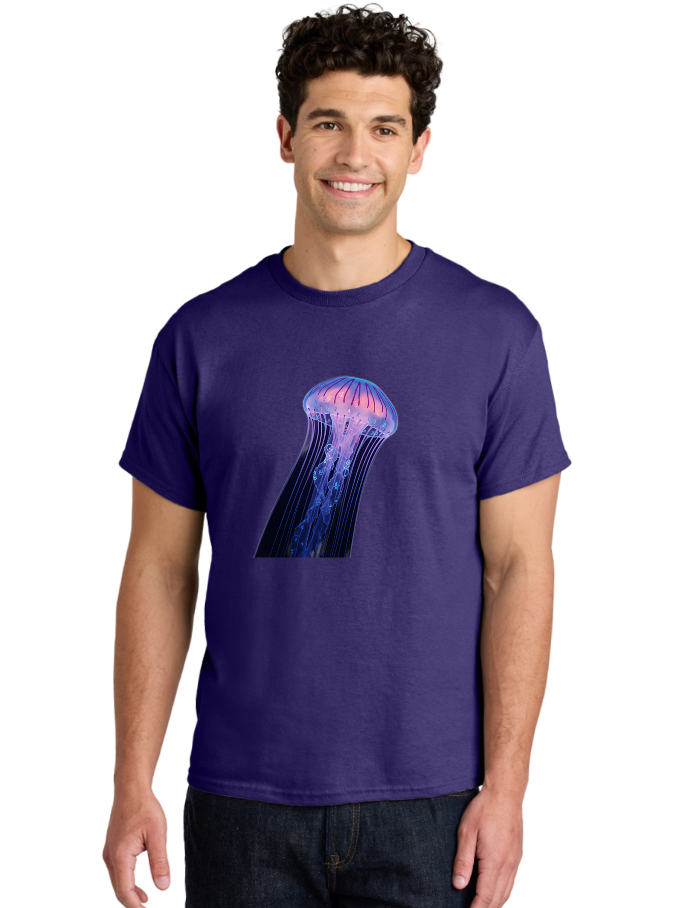 Jellyfish-9 Men'S Graphic Tee, 100% Cotton, Comfortable Casual Summer Wear, Machine Washable, Vintage Camera, Old Camera, Antique Camera, Black Camera, Classic Photography, Photography Equipment, Nostalgic Device, Film Camera, Camera Art Baj522