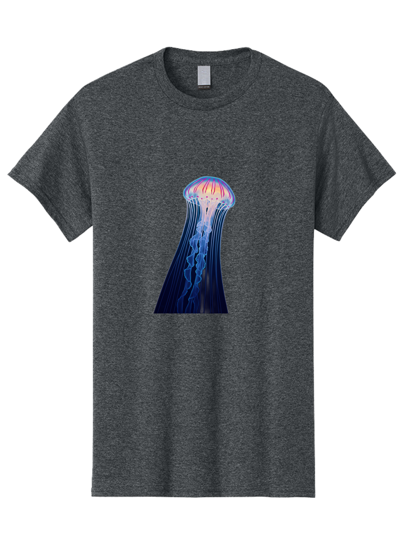 Jellyfish-Illustration Men'S Graphic Tee, 100% Cotton, Comfortable Casual Summer Wear, Machine Washable, Vintage Camera, Old Camera, Antique Camera, Black Camera, Classic Photography, Photography Equipment, Nostalgic Device, Film Camera, Baj524