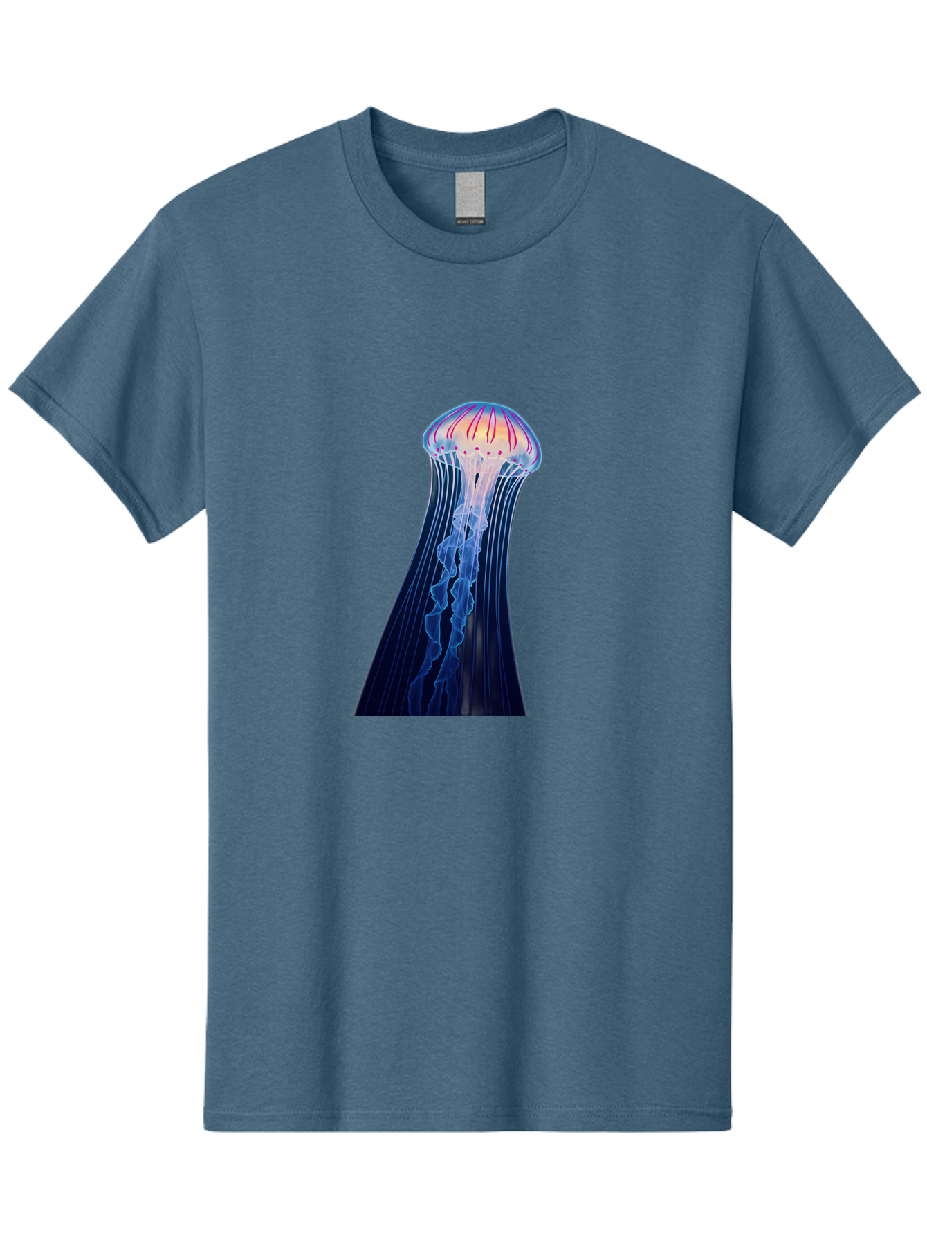Jellyfish-Illustration Men'S Graphic Tee, 100% Cotton, Comfortable Casual Summer Wear, Machine Washable, Vintage Camera, Old Camera, Antique Camera, Black Camera, Classic Photography, Photography Equipment, Nostalgic Device, Film Camera, Baj524