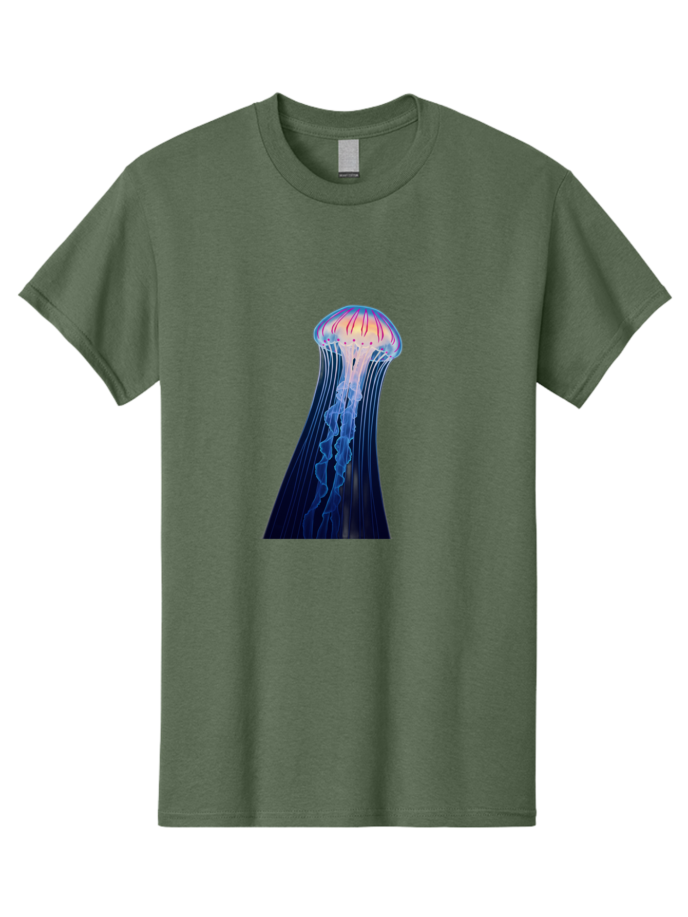 Jellyfish-Illustration Men'S Graphic Tee, 100% Cotton, Comfortable Casual Summer Wear, Machine Washable, Vintage Camera, Old Camera, Antique Camera, Black Camera, Classic Photography, Photography Equipment, Nostalgic Device, Film Camera, Baj524