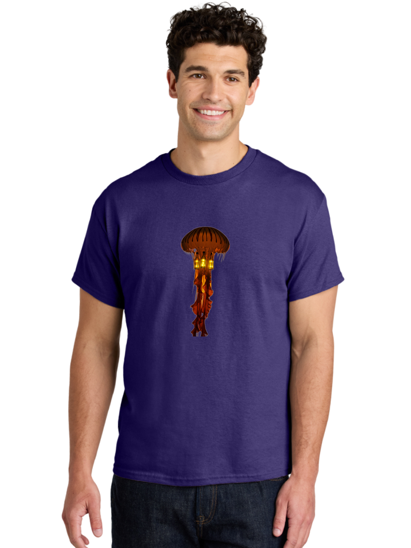 Jellyfish-Lantern Men'S Graphic Tee, 100% Cotton, Comfortable Casual Summer Wear, Machine Washable, Vintage Camera, Old Camera, Antique Camera, Black Camera, Classic Photography, Photography Equipment, Nostalgic Device, Film Camera, Camera Art Baj525