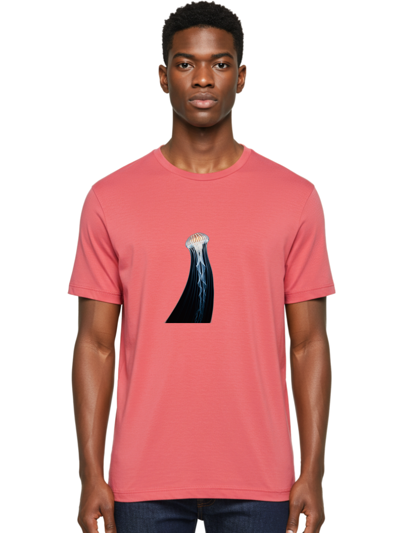 Jellyfish-Tentacle Men'S Graphic Tee, 100% Cotton, Comfortable Casual Summer Wear, Machine Washable, Vintage Camera, Old Camera, Antique Camera, Black Camera, Classic Photography, Photography Equipment, Nostalgic Device, Film Camera, Baj526