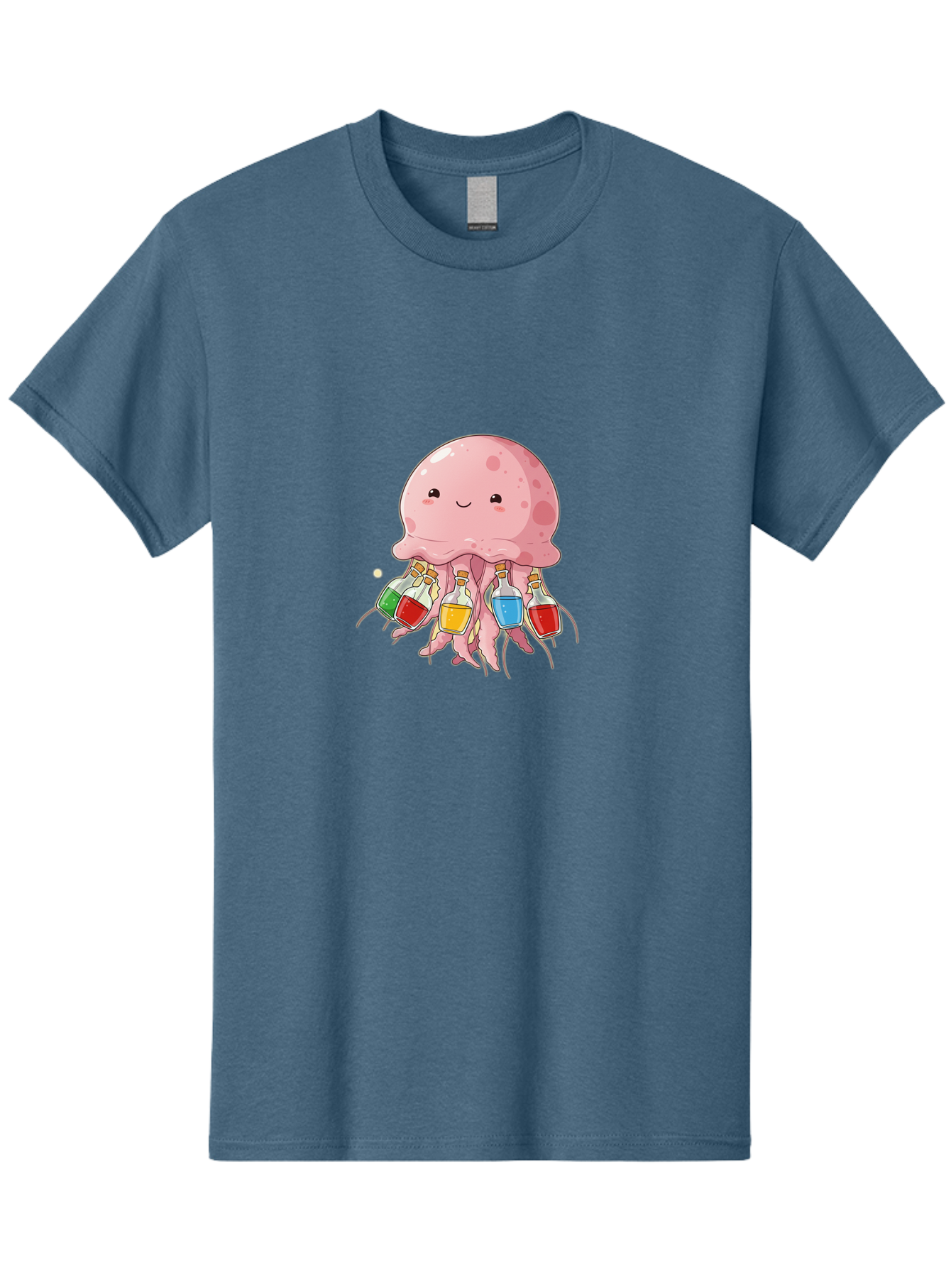 Jellyfish-With-Potion-Bottles Men'S Graphic Tee, 100% Cotton, Comfortable Casual Summer Wear, Machine Washable, Vintage Camera, Old Camera, Antique Camera, Black Camera, Classic Photography, Photography Equipment, Nostalgic Device, Baj528