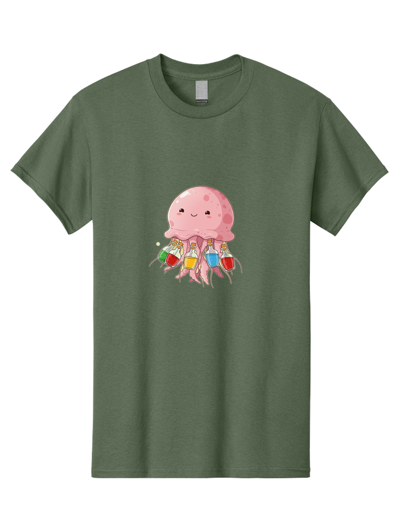 Jellyfish-With-Potion-Bottles Men'S Graphic Tee, 100% Cotton, Comfortable Casual Summer Wear, Machine Washable, Vintage Camera, Old Camera, Antique Camera, Black Camera, Classic Photography, Photography Equipment, Nostalgic Device, Baj528